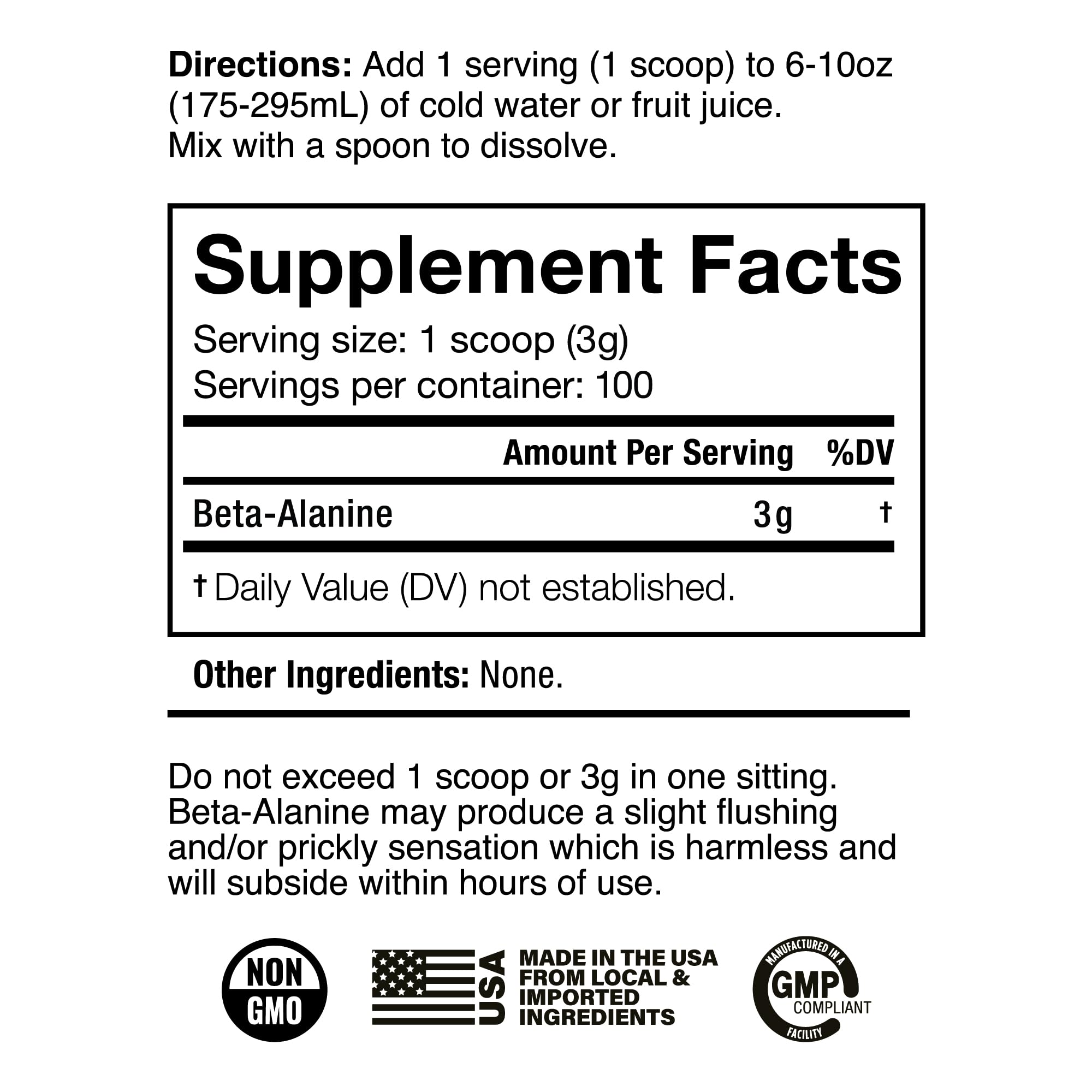 JNX SPORTS The Curse! Beta Alanine Powder - Unflavored, 100 Servings, 3g per Serving JNX SPORTS buy supplements canada
