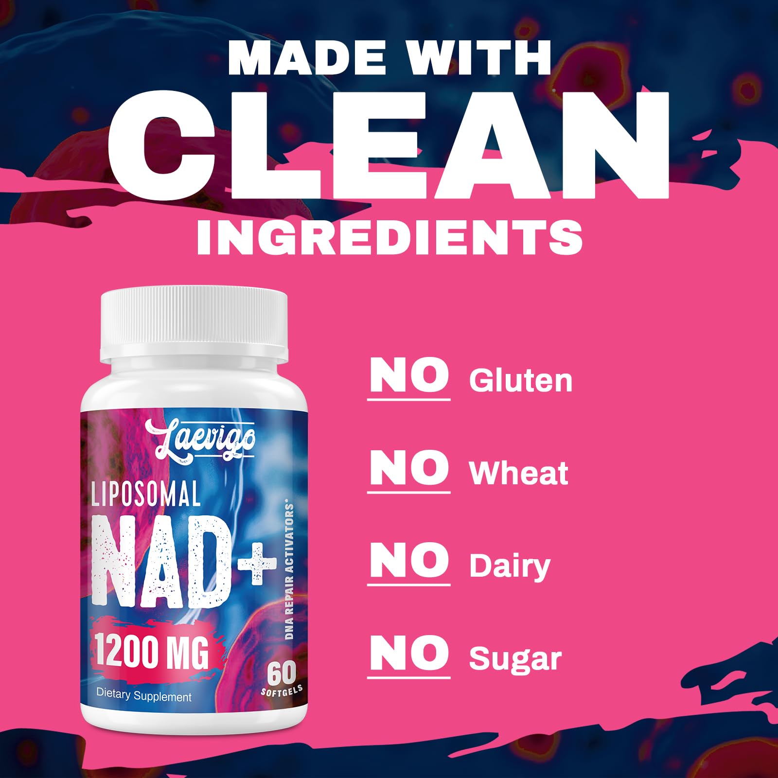 Laevigo Liposomal NAD+ Supplement 1200mg High Absorption, Cellular Energy & Mitochondrial Support, NAD Plus for Longevity & Vitality, Anti-Aging Formula, 60 Softgels Laevigo buy supplements canada