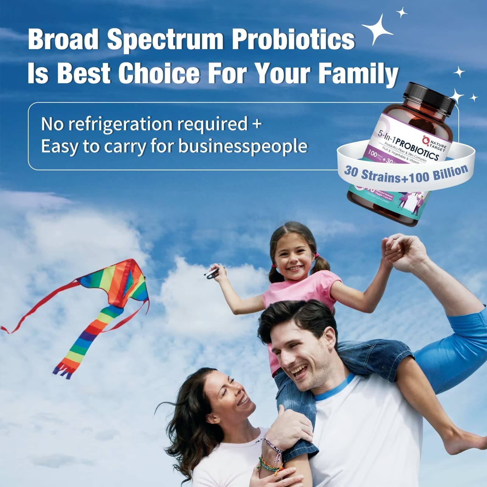 Probiotics for Women-Men-Kids Digestive Health, Prebiotics and Probiotics for Women NATURE TARGET buy supplements canada