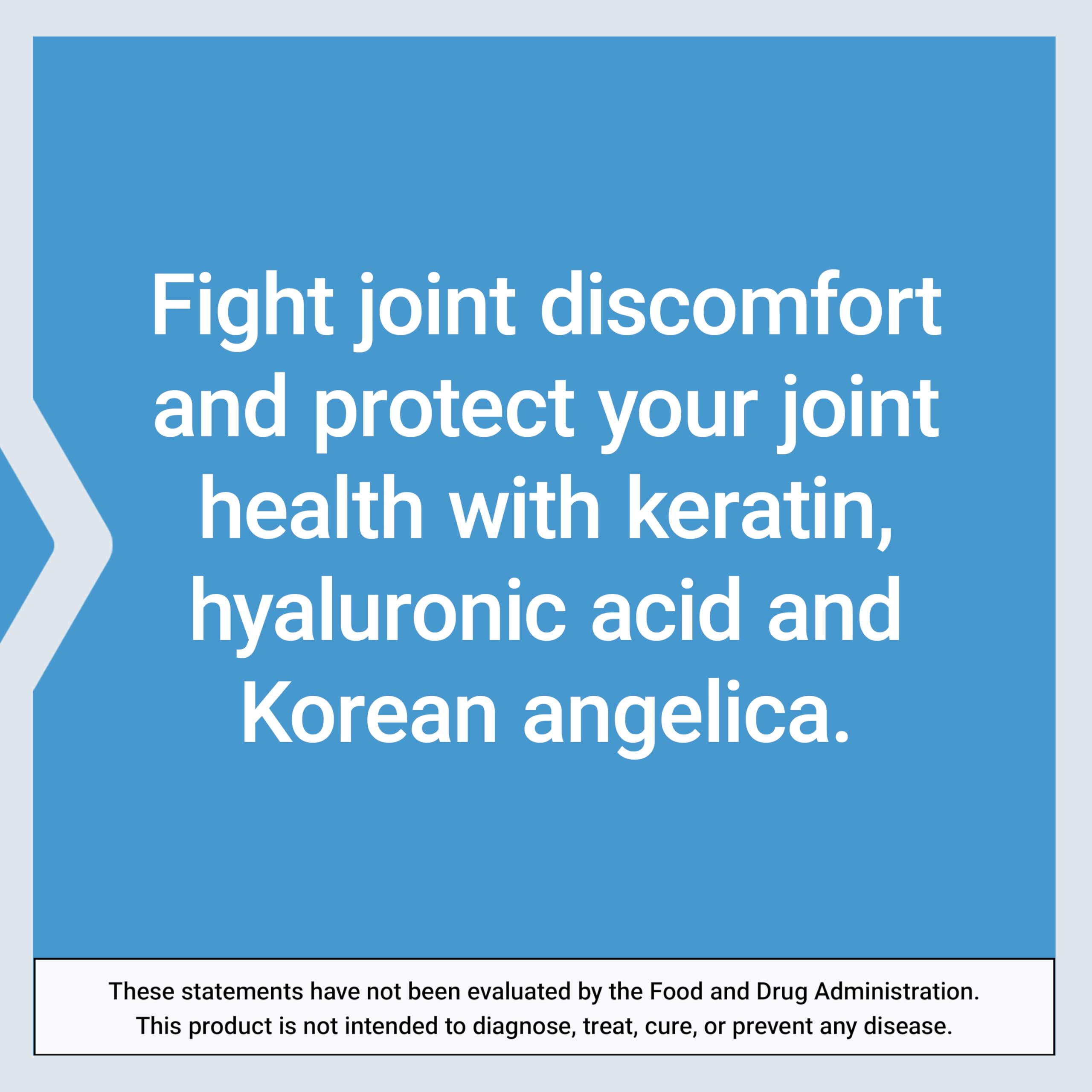 Life Extension Fast-Acting Joint Formula, Keratin, Korean Angelica, hyaluronic Acid, Joint discomfort Relief, Non-GMO, Gluten-Free, 30 Capsules Life Extension buy supplements canada