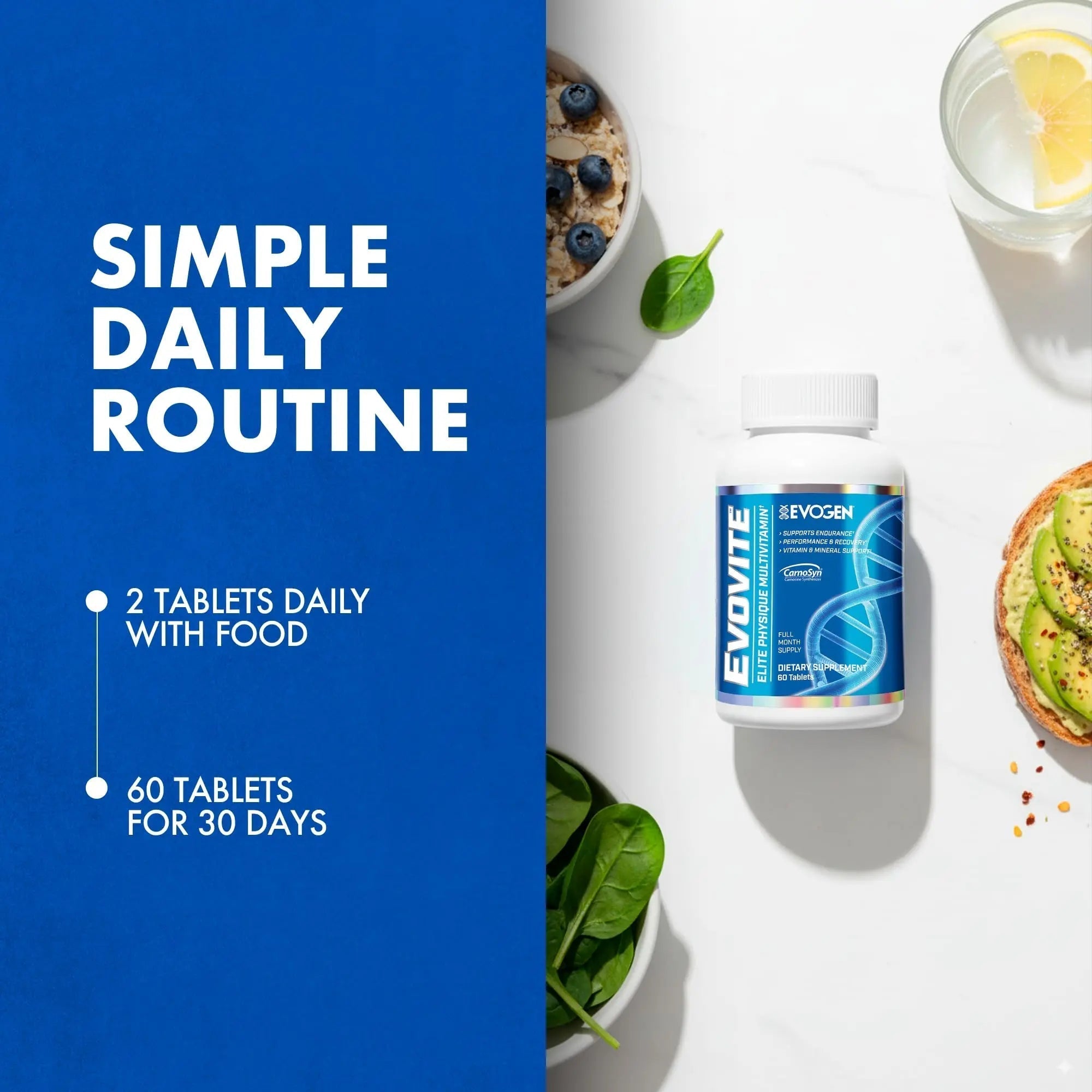 Evogen Evovite - Elite Physique Multivitamin for Women & Men | Advanced Formula for Endurance, Recovery, & Joint Health | Evogen buy supplements canada