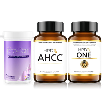 HPD Rx AHCC, Pro Fem, & ONE Bundle for Women HPD Rx buy supplements canada