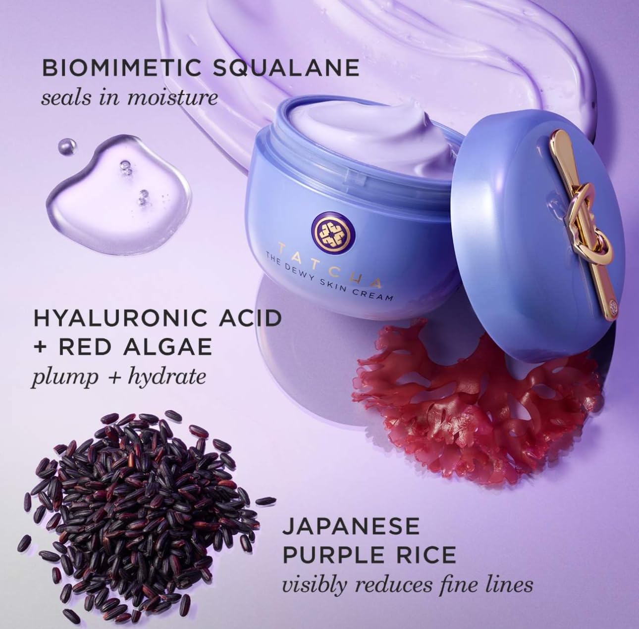 TATCHA The Dewy Skin Cream | Rich Face Cream to Hydrate, Plump and Protect Dry and Combo Skin, 50 ml | 1.7 oz TATCHA buy supplements canada