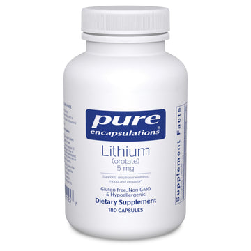Pure Encapsulations Lithium Orotate 5 mg - Brain Support Supplement - with N-Acetyl-L-Cysteine (NAC) for Memory & Brain Behavior* Pure Encapsulations buy supplements canada