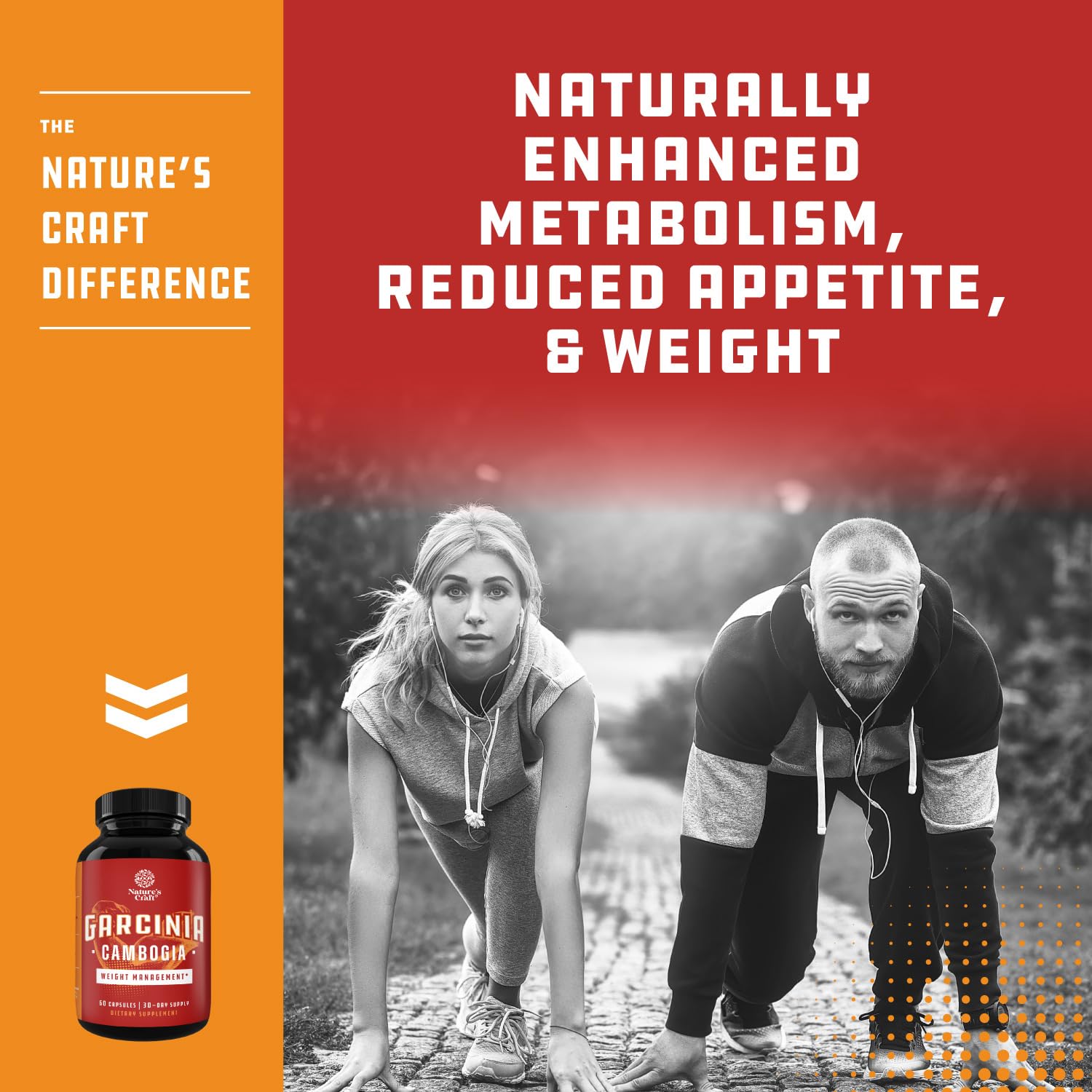 95% HCA Pure Garcinia Cambogia Extract - Blocks Carb Absorption - Suppresses Appetite Natures Craft buy supplements canada