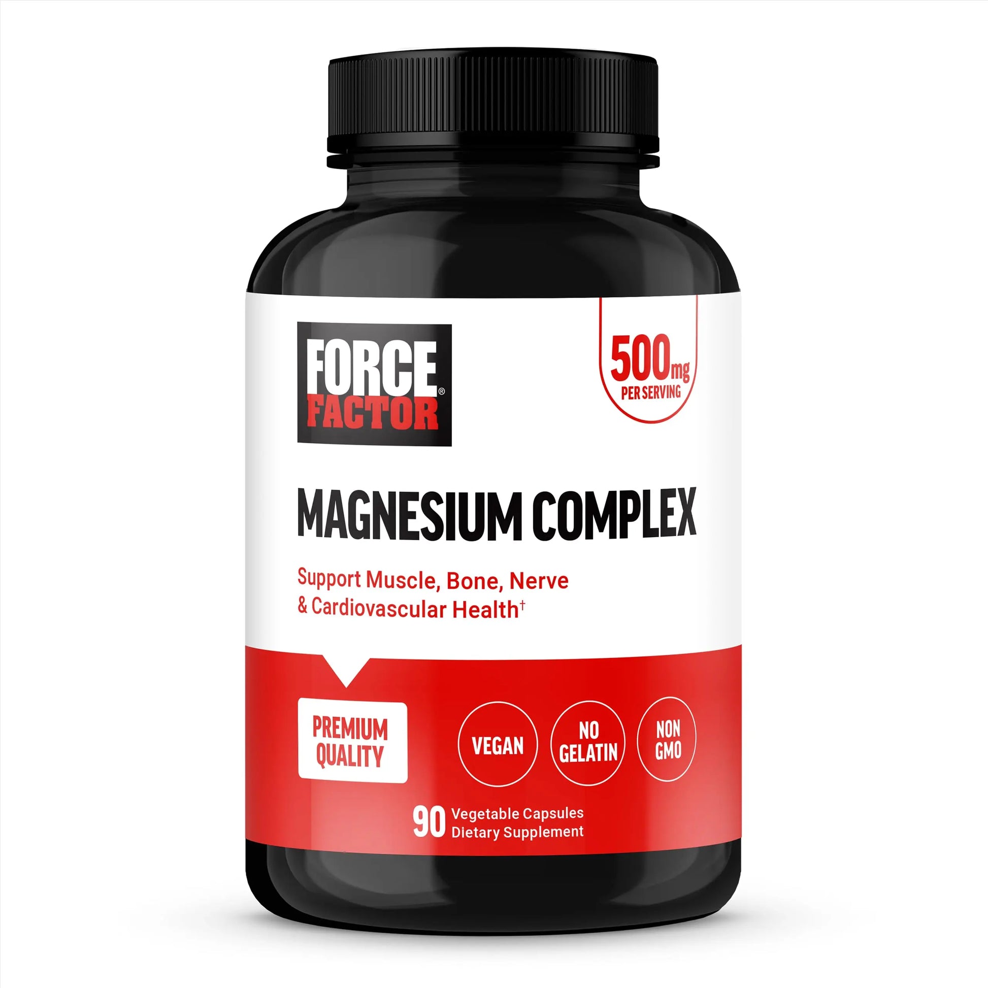 Force Factor Magnesium Complex Supplement to Support Muscles, Bones, Nerves, and Cardiovascular Health, Magnesium Glycinate, Magnesium Citrate, and Magnesium Oxide, Vegan, Non-GMO, 90 Capsules Force Factor buy supplements canada