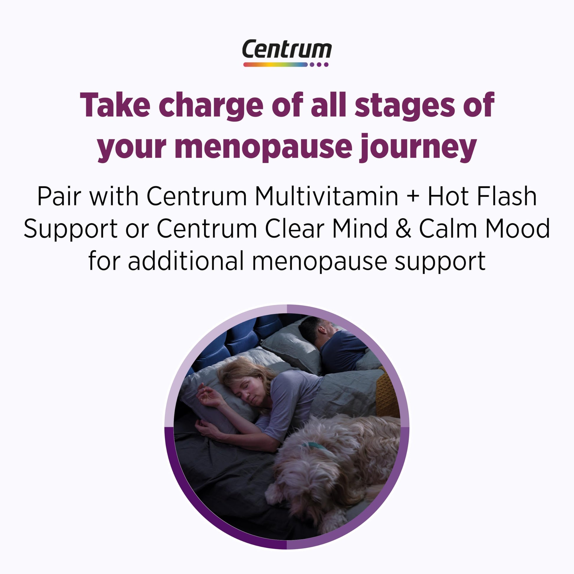 Centrum Restful Sleep Menopause Support Tablets, Supplement with Clinically Studied DailyZz and geniVida, 28 Count Centrum buy supplements canada