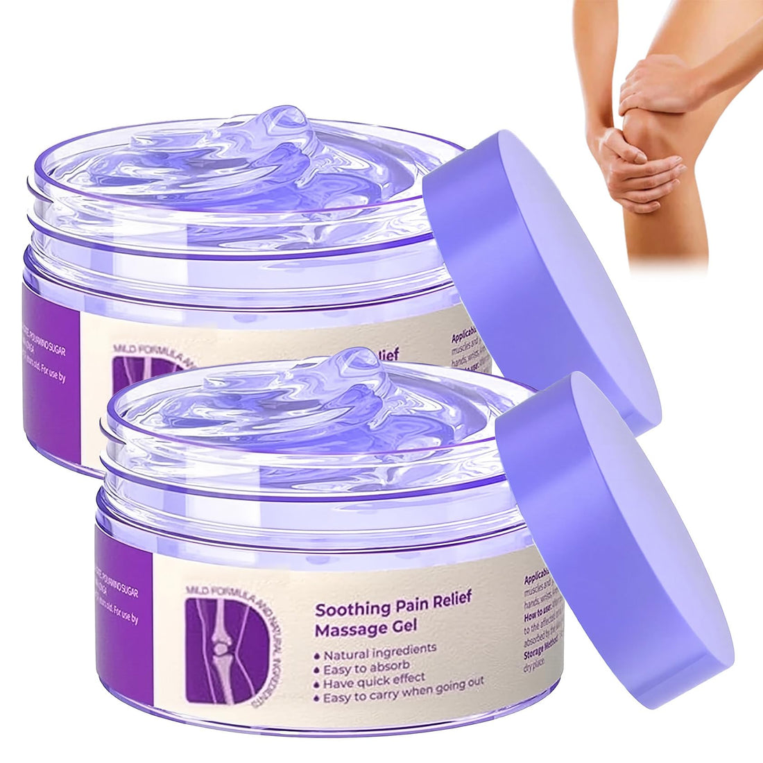 2 PCS Joint Gel Purple Gel，Soothing Pain Relief Massage Cream，Full-Body Joint Effective Soothes for Knees, Lumbar, Hands, Neck and Shoulders PERVALA buy supplements canada