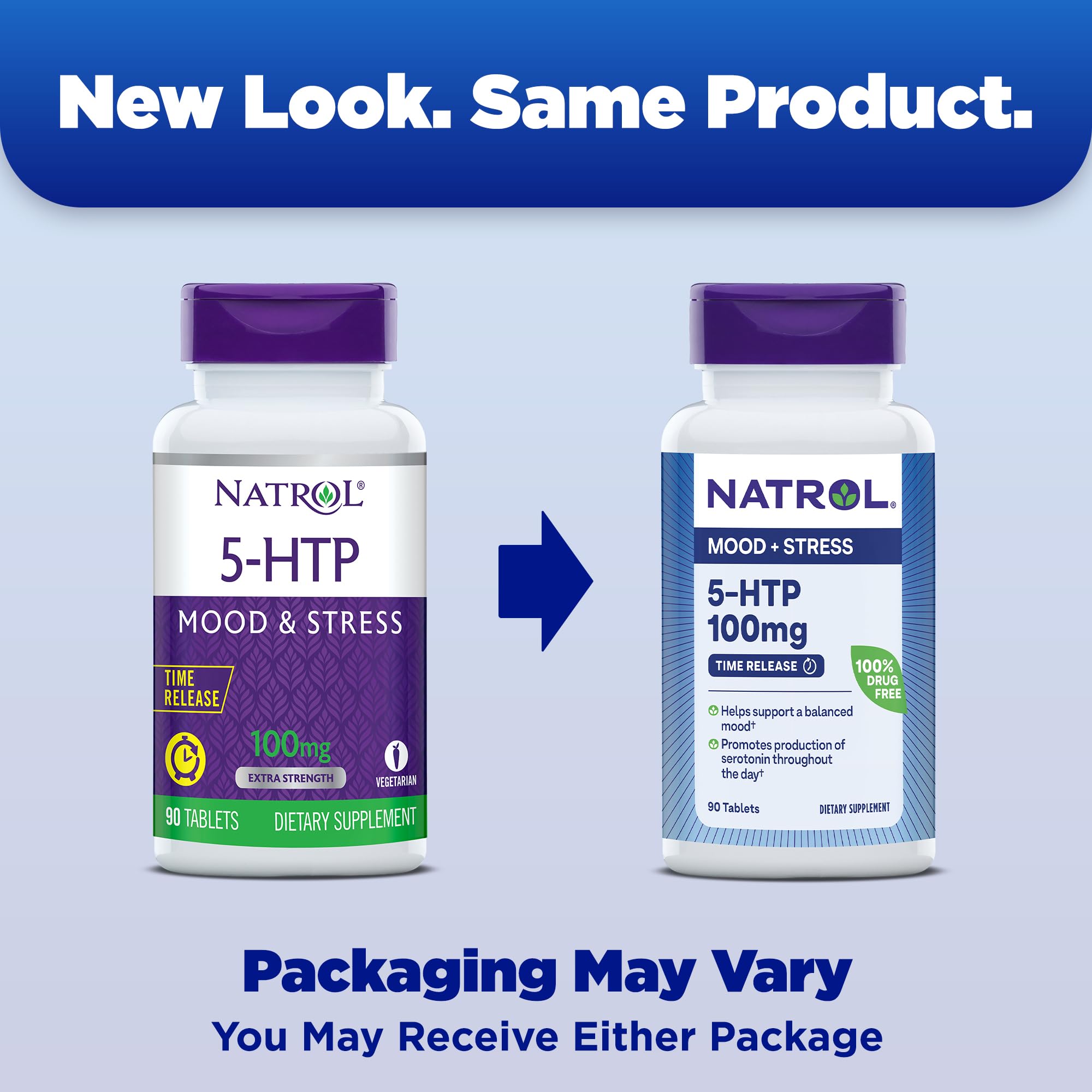 Natrol 5-HTP 100mg, Dietary Supplement Helps Support a Balanced Mood, Mood and Stress Support Supplement, 90 Time Release Tablets, 45-90 Day Supply Natrol buy supplements canada