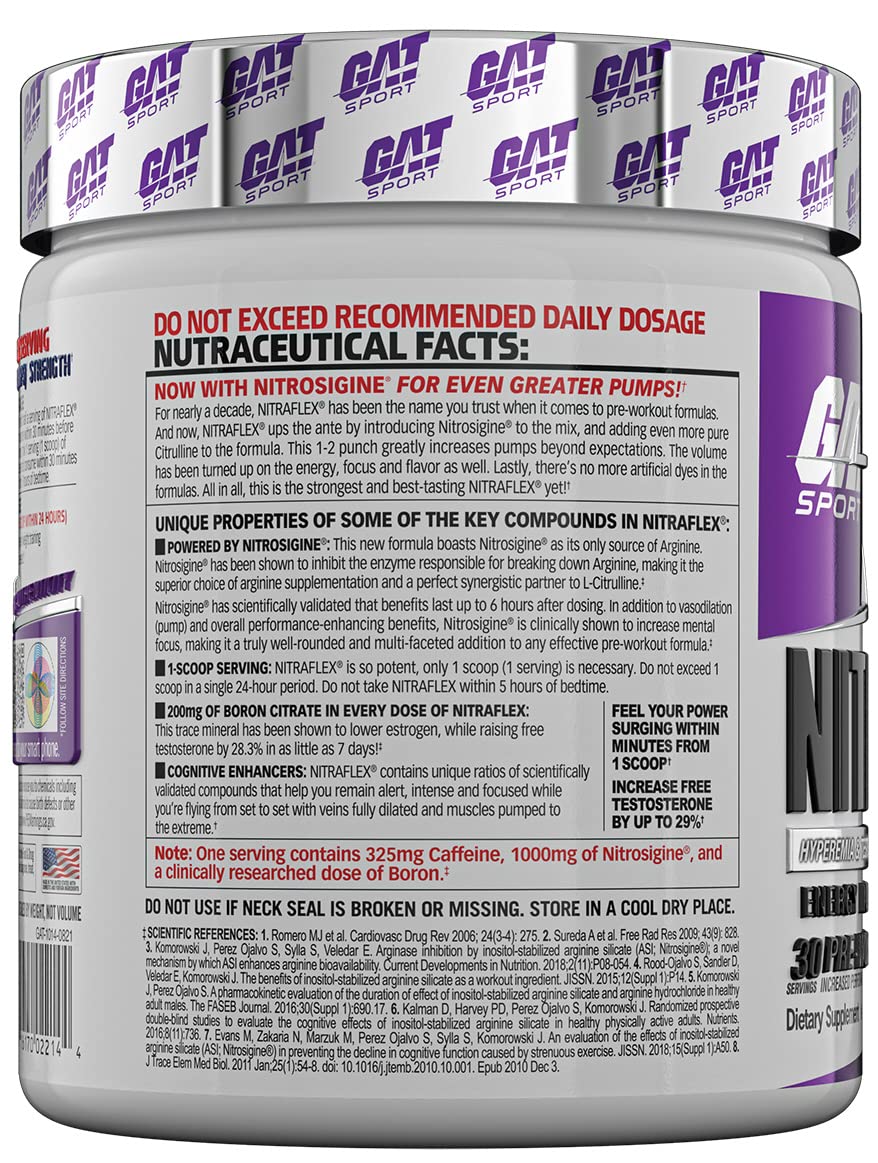 GAT SPORT, Nitraflex Advanced Pre-Workout Powder, Increases Blood Flow, Boosts Strength GAT SPORT buy supplements canada