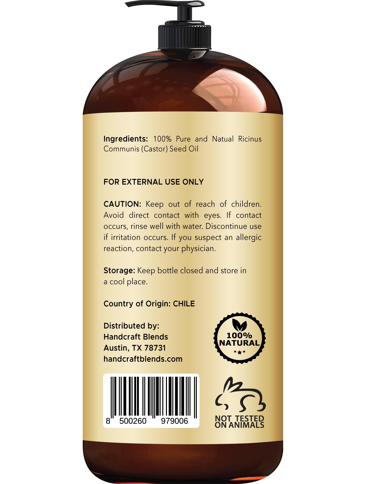Handcraft Blends Jamaican Black Castor Oil for Hair Growth, Eyelashes and Eyebrows Handcraft Blends buy supplements canada