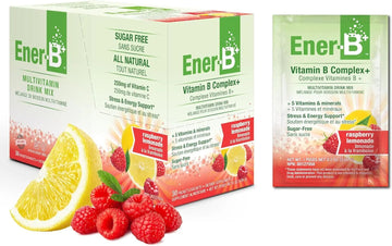 Ener-B+ Sugar Free Multivitamin Drink Mix - Vitamin Packets for Water, Electrolytes Powder No Sugar, Hydration Boost Packets, Zero Sugar Ener-Life buy supplements canada