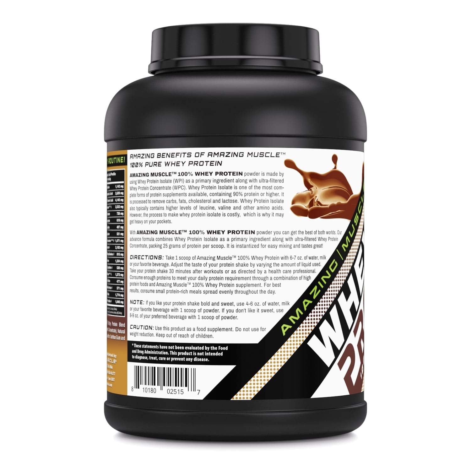 Amazing Muscle 100% Whey Protein Powder *Advanced Formula with Whey Protein Amazing Nutrition buy supplements canada