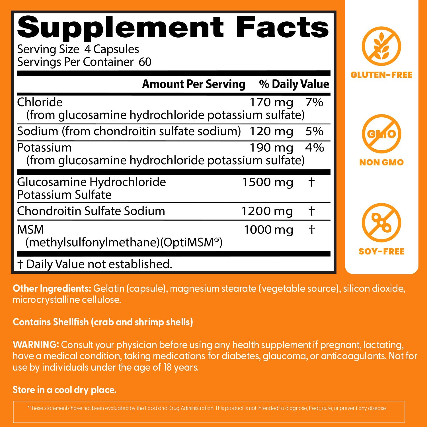 Doctor's BEST Glucosamine Chondroitin MSM - Joint Health Support Supplement for Women & Men, Nutritional Support for Joint Strength, Hair, Skin, & Nails Doctor's BEST buy supplements canada