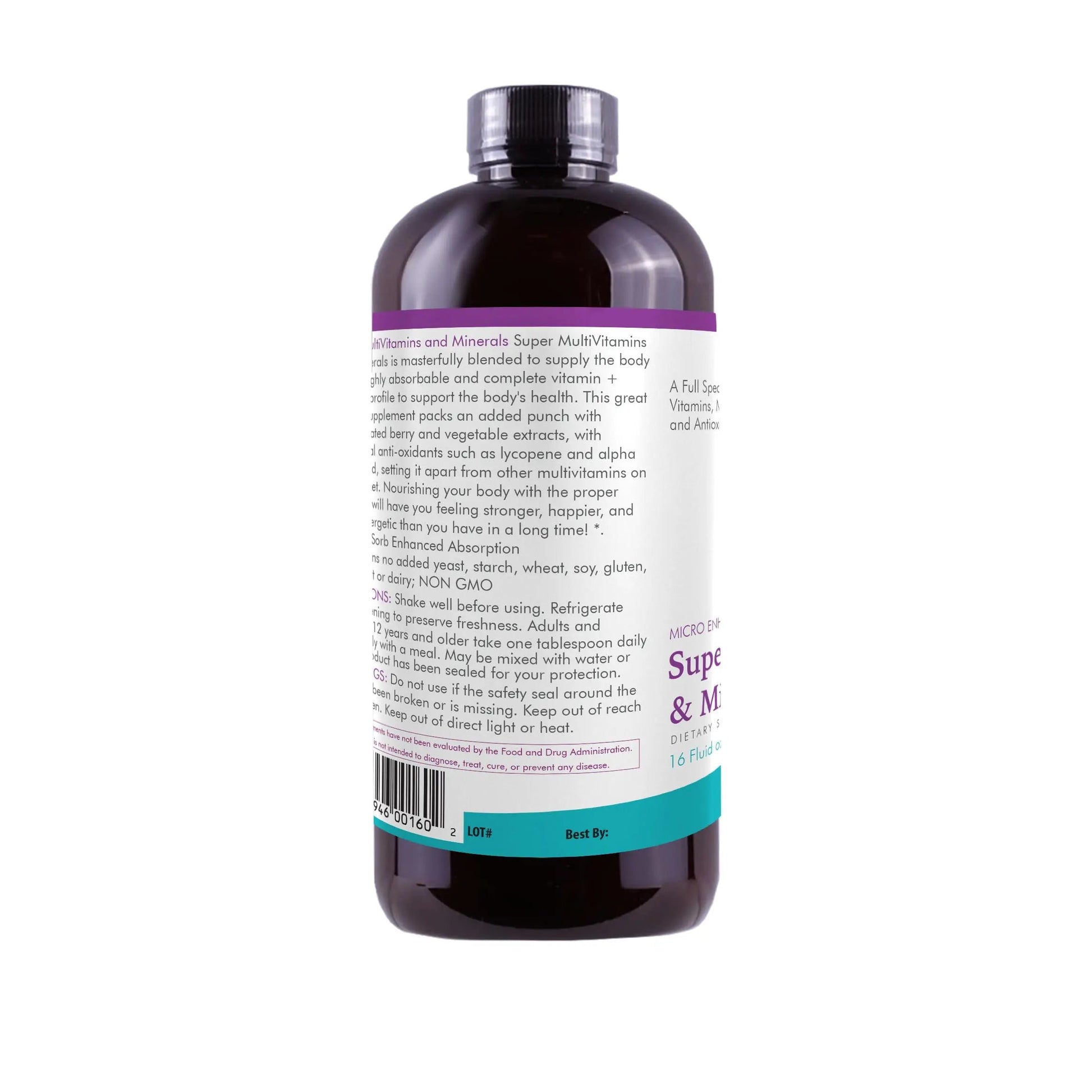 Liquid Super Multivitamin and Minerals - Premium Liquid Vitamins for Enhanced Absorption - Daily Liquid Multivitamin Supplement Life Solutions buy supplements canada