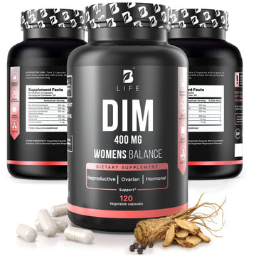 B Life Company DIM Supplement 400 mg with Myo & D-Chiro Inositol, Dong Quai – Hormone Balance for Women – Fertility Supplements – Inositol Supplement - 120 Caps B Life Company buy supplements canada