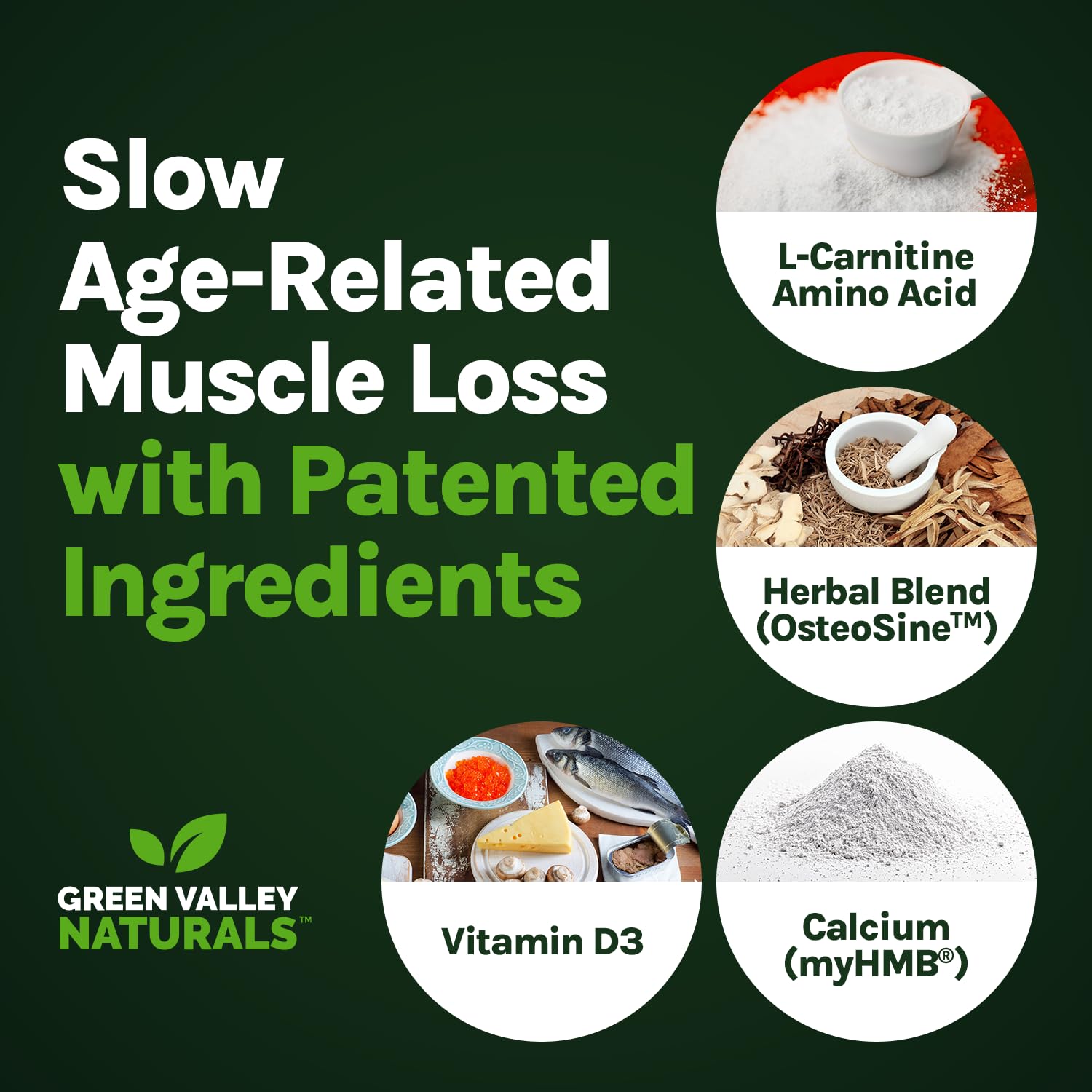 Green Valley Naturals Bone & Muscle Defense Supplement – Bone Health, Muscle Support & Joint Mobility Formula with MyHMB, Magnesium, Vitamin D3 & L-Carnitine for Daily Wellness, 60 Capsules GREEN VALLEY NATURALS buy supplements canada