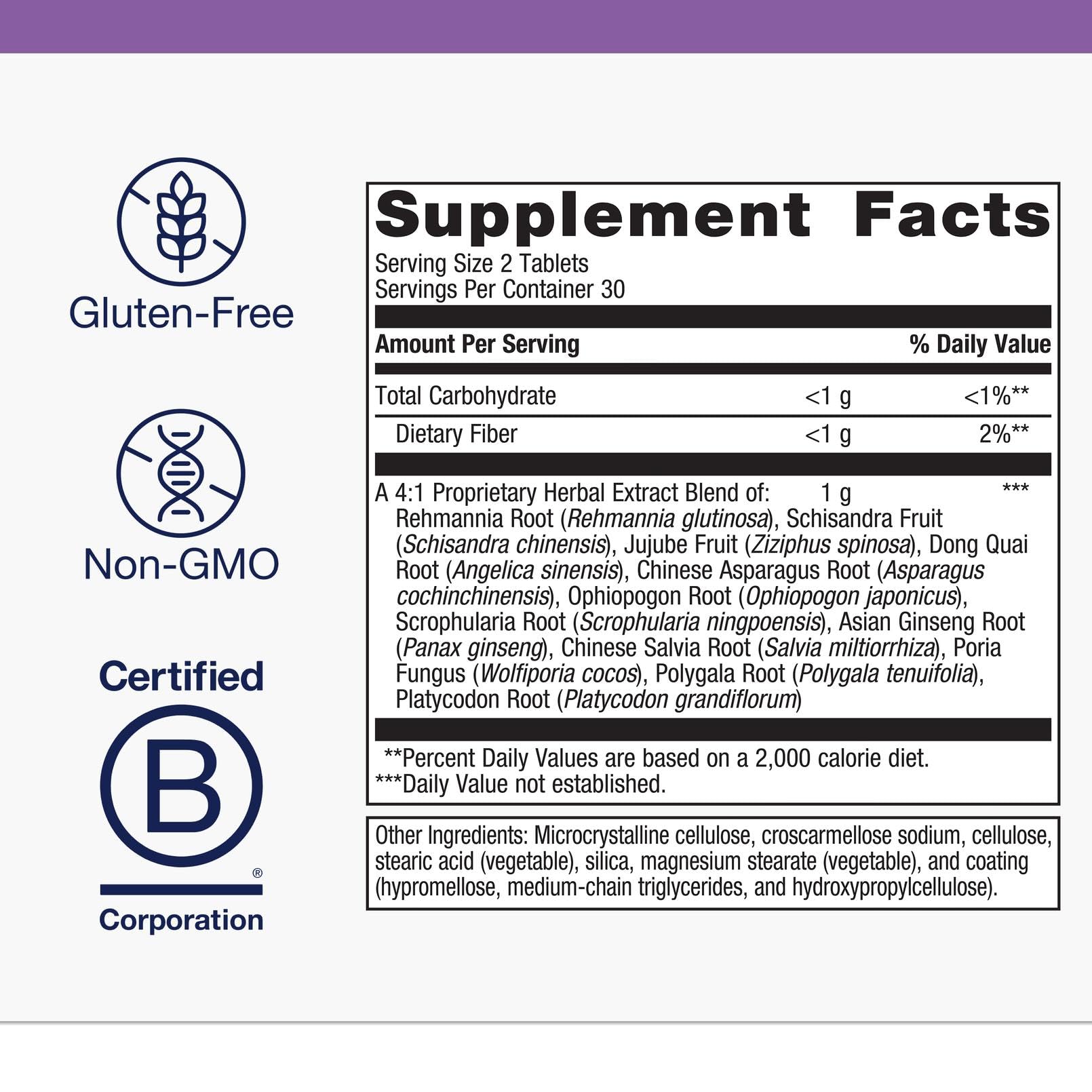 Metagenics Serenagen Supplement - Herbal Stress Management with Asian Ginseng & Chinese Herbs - Supports Calm, Focus, Energy & Sleep* - Non-GMO, Gluten-Free, Vegetarian - 60 Tablets Metagenics buy supplements canada