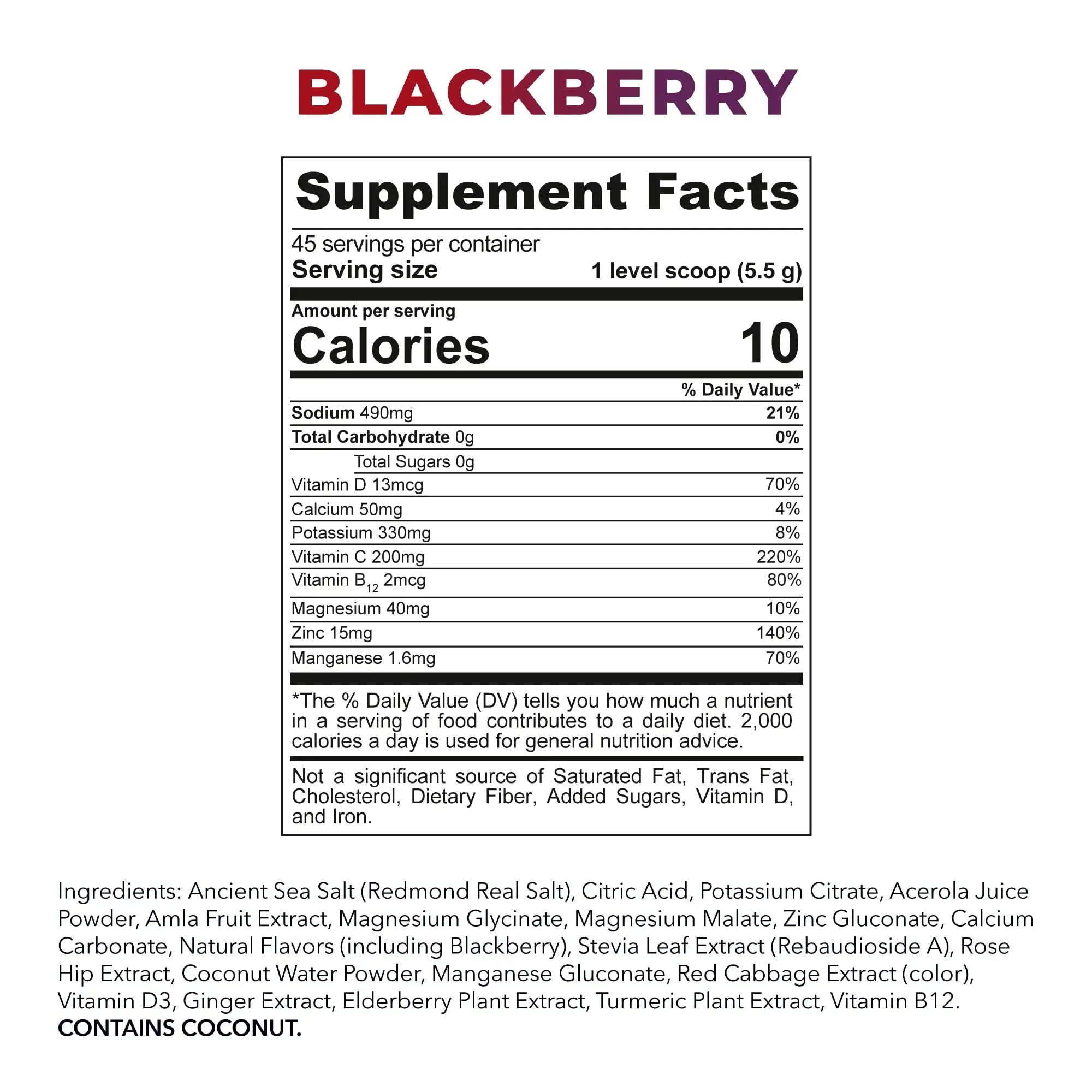 REDMOND Re-Lyte Immunity, Multivitamin Supplement Mix (BlackBerry) REDMOND buy supplements canada