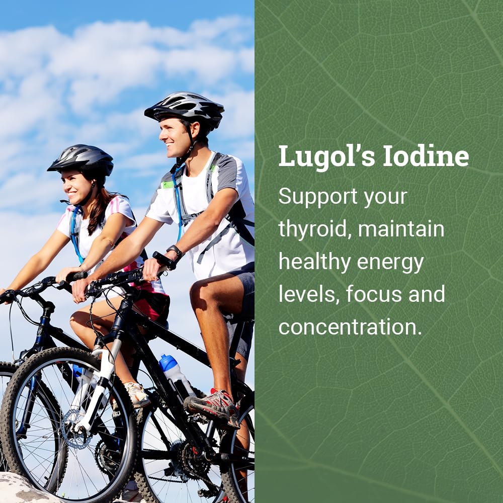Organic Lugol's Iodine, Iodine and Potassium Iodide 2% Solution 3000 mcg - Liquid Supplement Drops for Thyroid Support for Women & Men, Metabolism Health Earth Harmony Naturals buy supplements canada