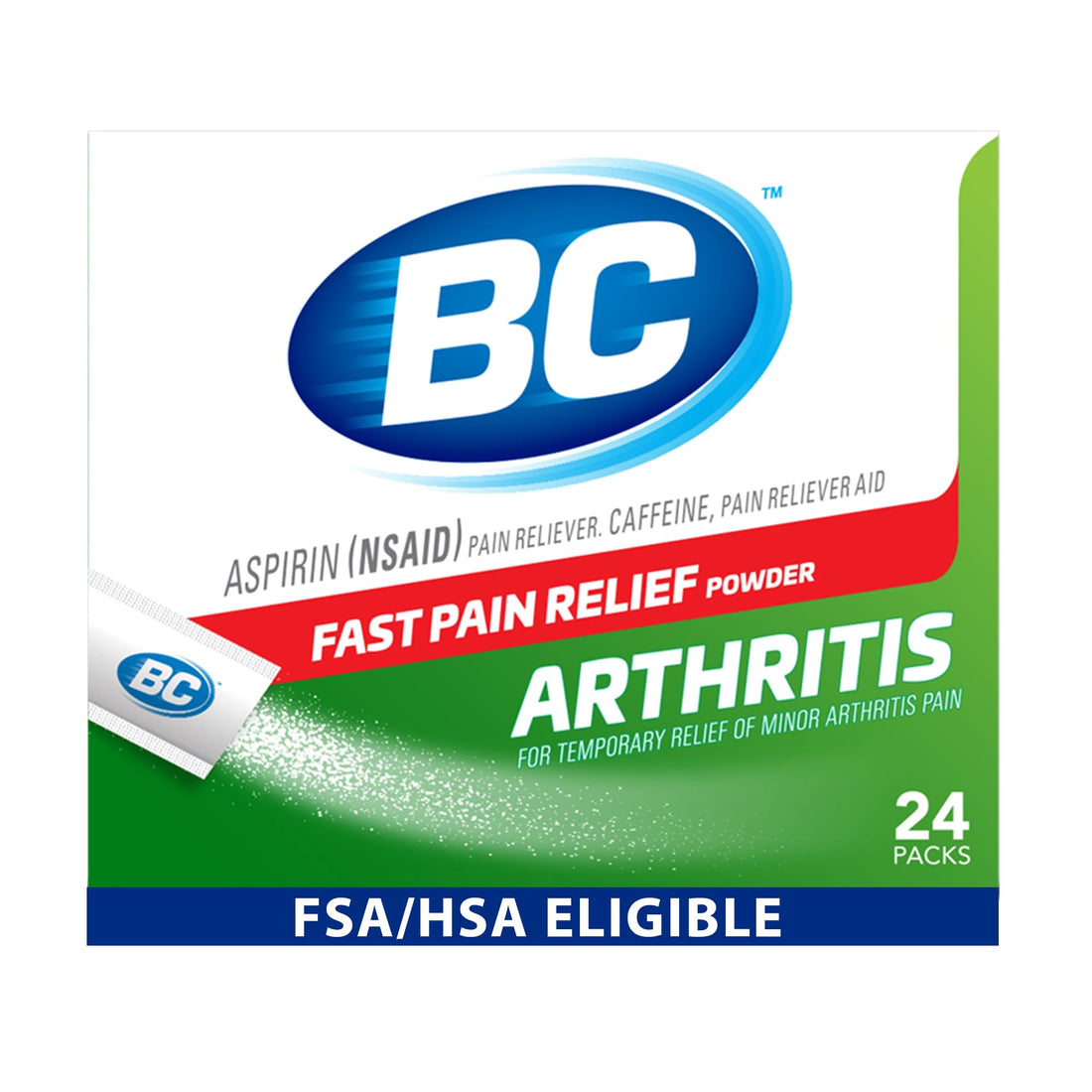 BC Pain Relief Powder, Arthritis Pain, 24 ct (Pack of 1) BC buy supplements canada