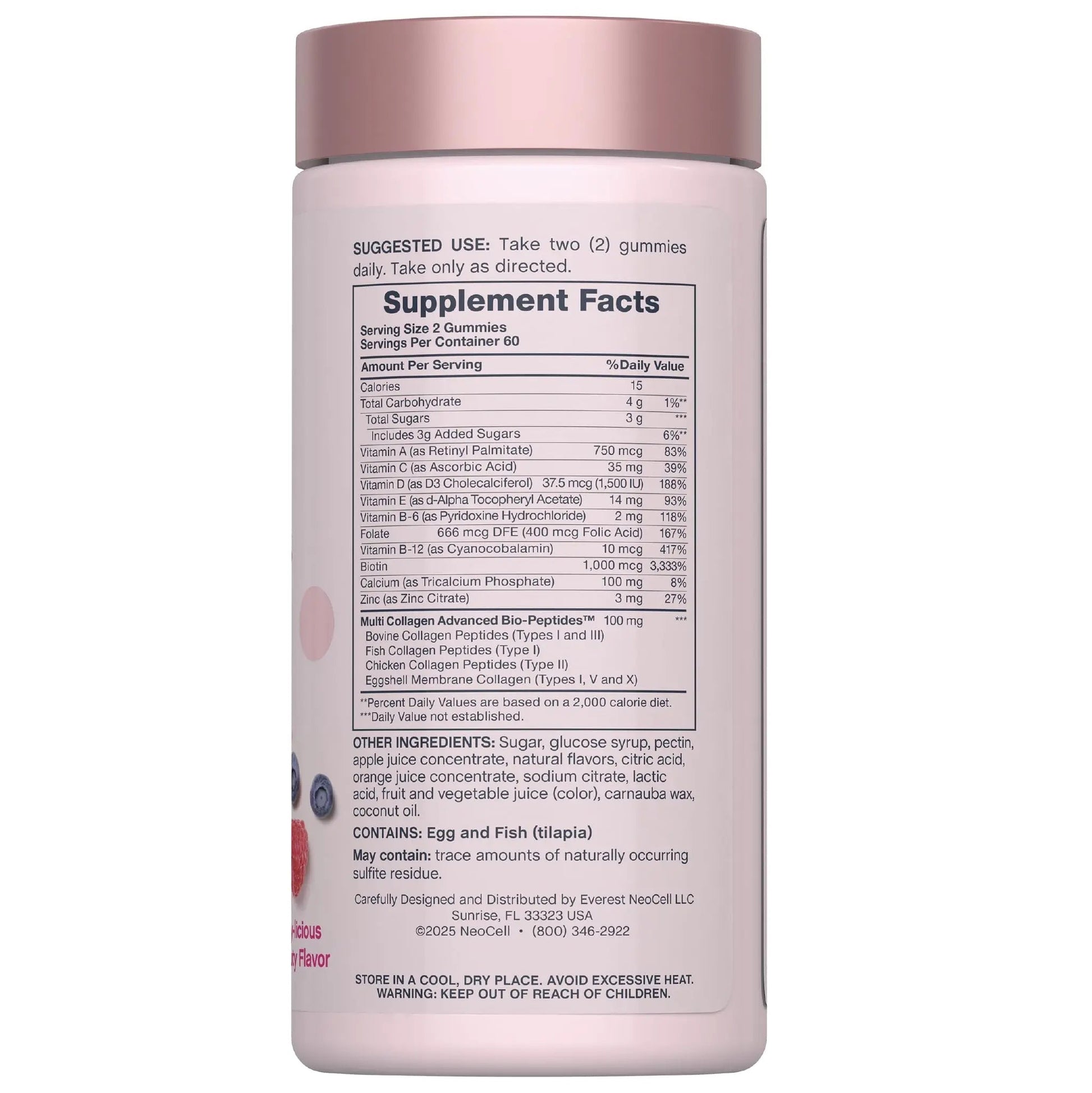 NeoCell Women's Multi Gummy with Collagen | 120 Gummies | Essential Vitamins & Minerals | Berry Flavor Supplement NeoCell buy supplements canada