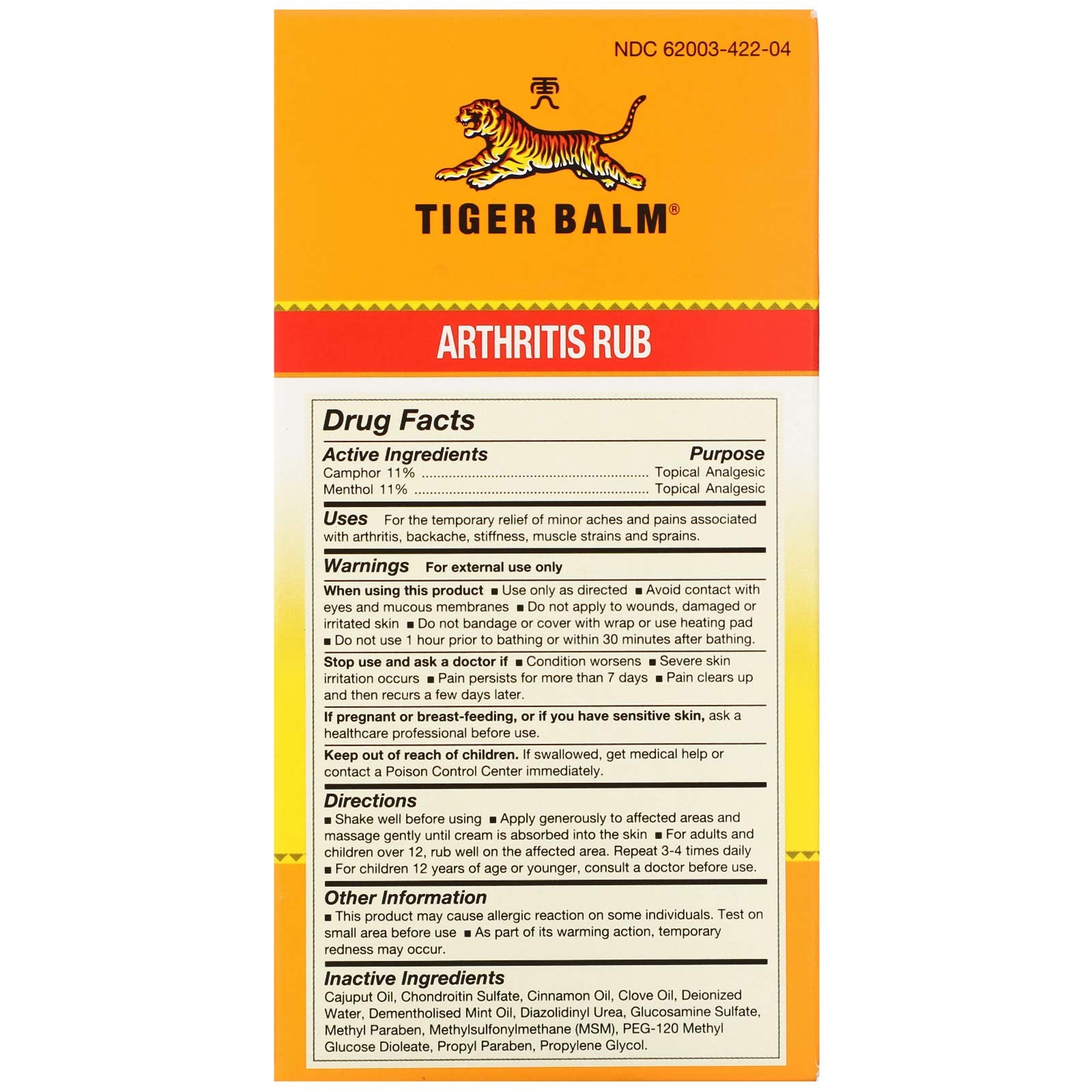 Tiger Balm Balm Arthritis Rub Tiger Balm buy supplements canada