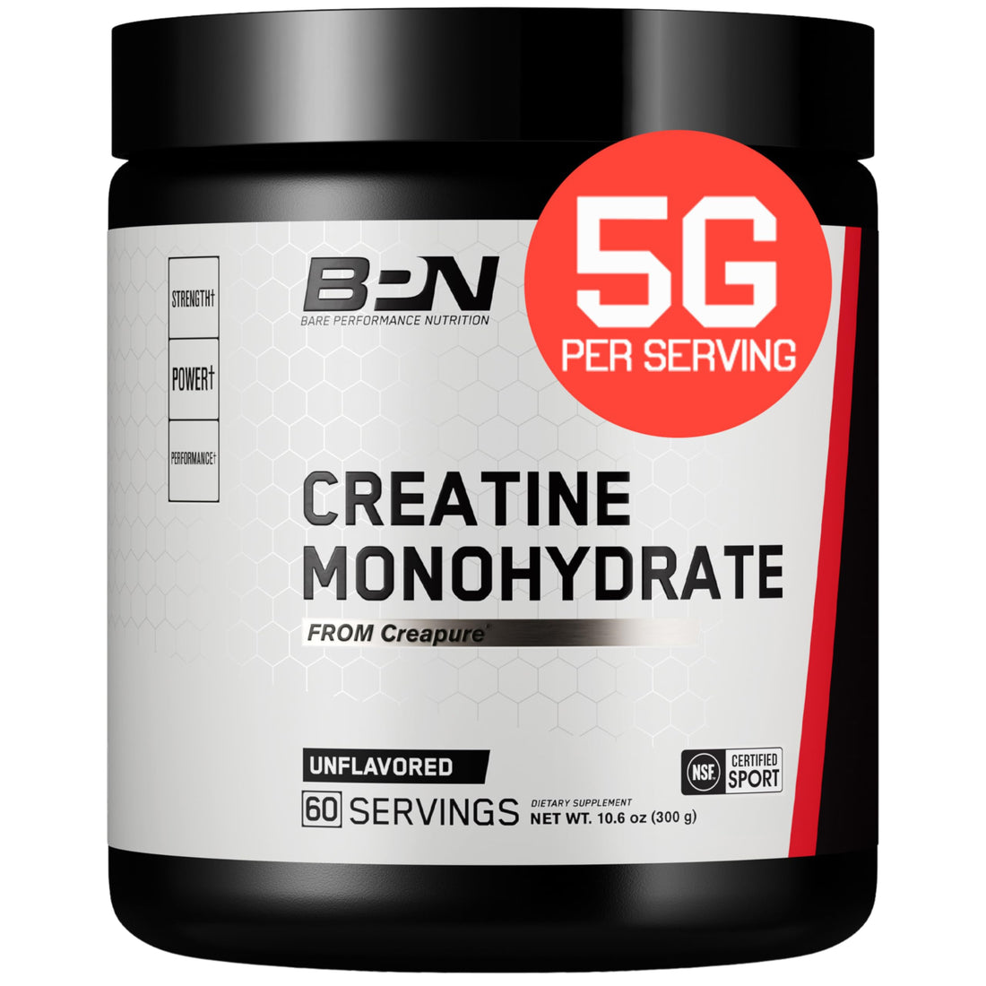 BARE PERFORMANCE NUTRITION, BPN Pure Creatine Monohydrate Powder by Creapure, 5g of Creatine per Serving, BARE PERFORMANCE NUTRITION buy supplements canada