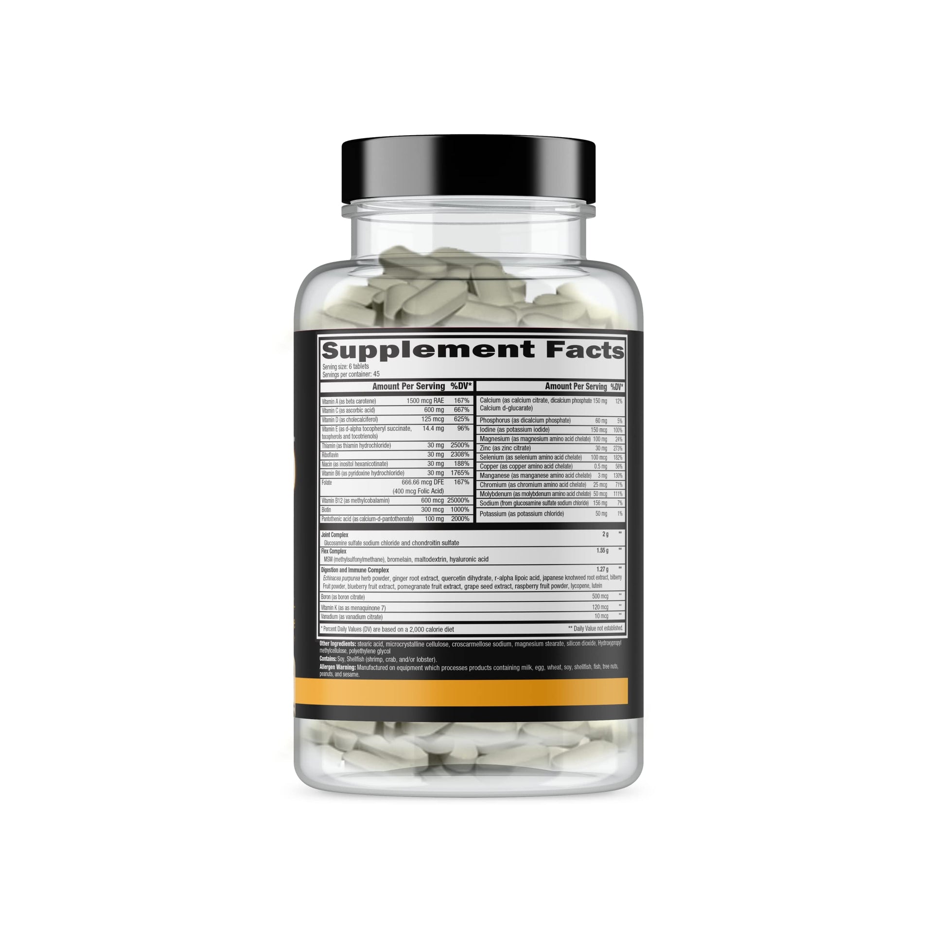 CONTROLLED LABS Orange Triad Daily Multivitamin, Iron Free Sports Supplement for Workout, Digestion, Immune, and Joints, 45 serv - Tablets (270 Count (Pack of 1)) CONTROLLED LABS buy supplements canada