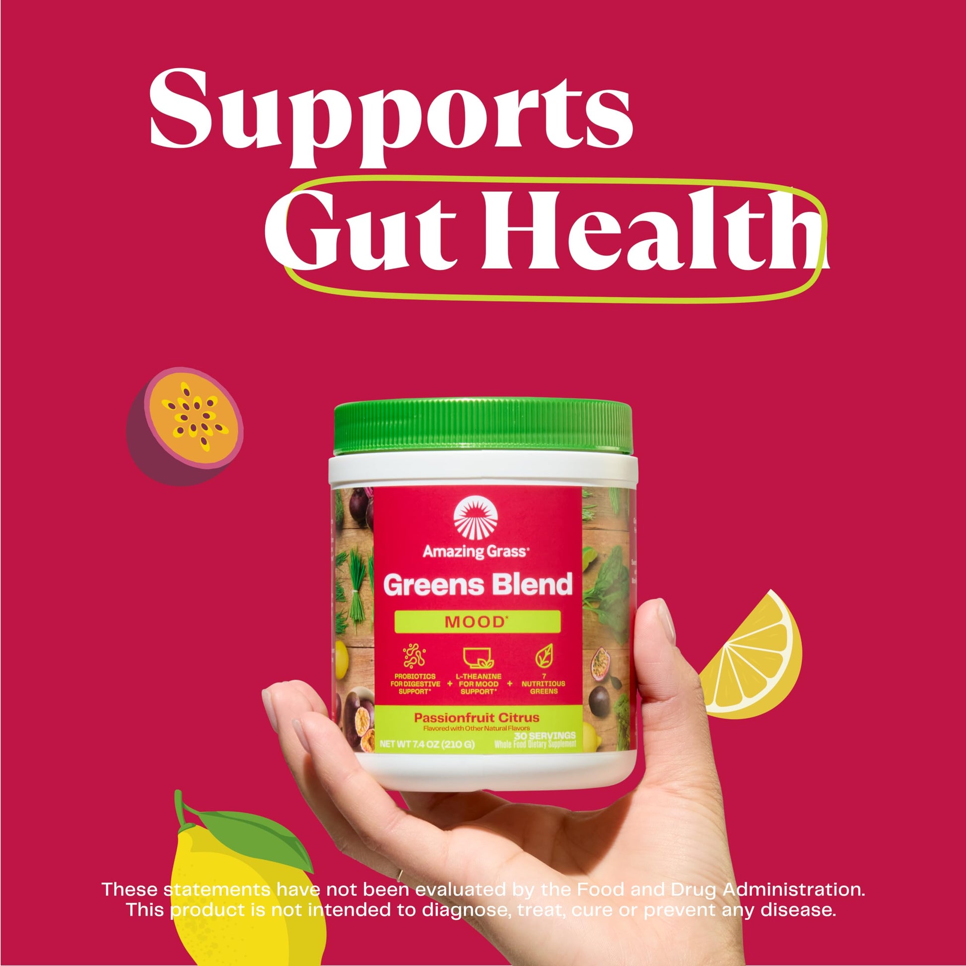 Amazing Grass Greens Blend Mood: Super Greens Powder Smoothie Mix for Mood, Relaxat Amazing Grass buy supplements canada