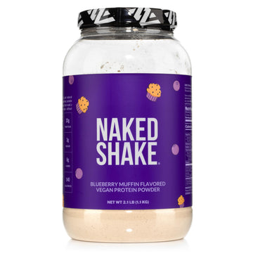 Naked Shake - Blueberry Muffin Protein Powder - Flavored Plant Based Protein Naked Nutrition buy supplements canada