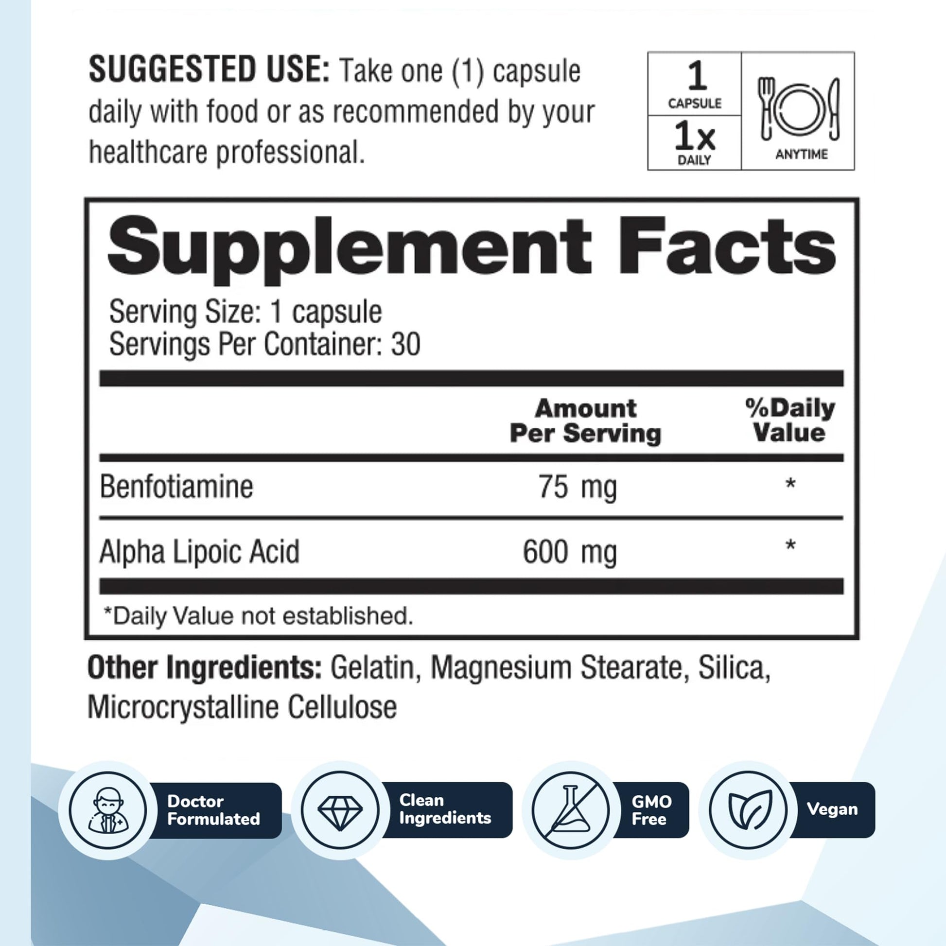 Nervala - Alpha Lipoic Acid 600mg - ALA Supplement Antioxidant for Nerve, Energy & Circulation Support- Extra Strength with Benfotiamine - Made in USA, Lab Tested - 30 Capsules, 1 Month Supply Barton Nutrition buy supplements canada