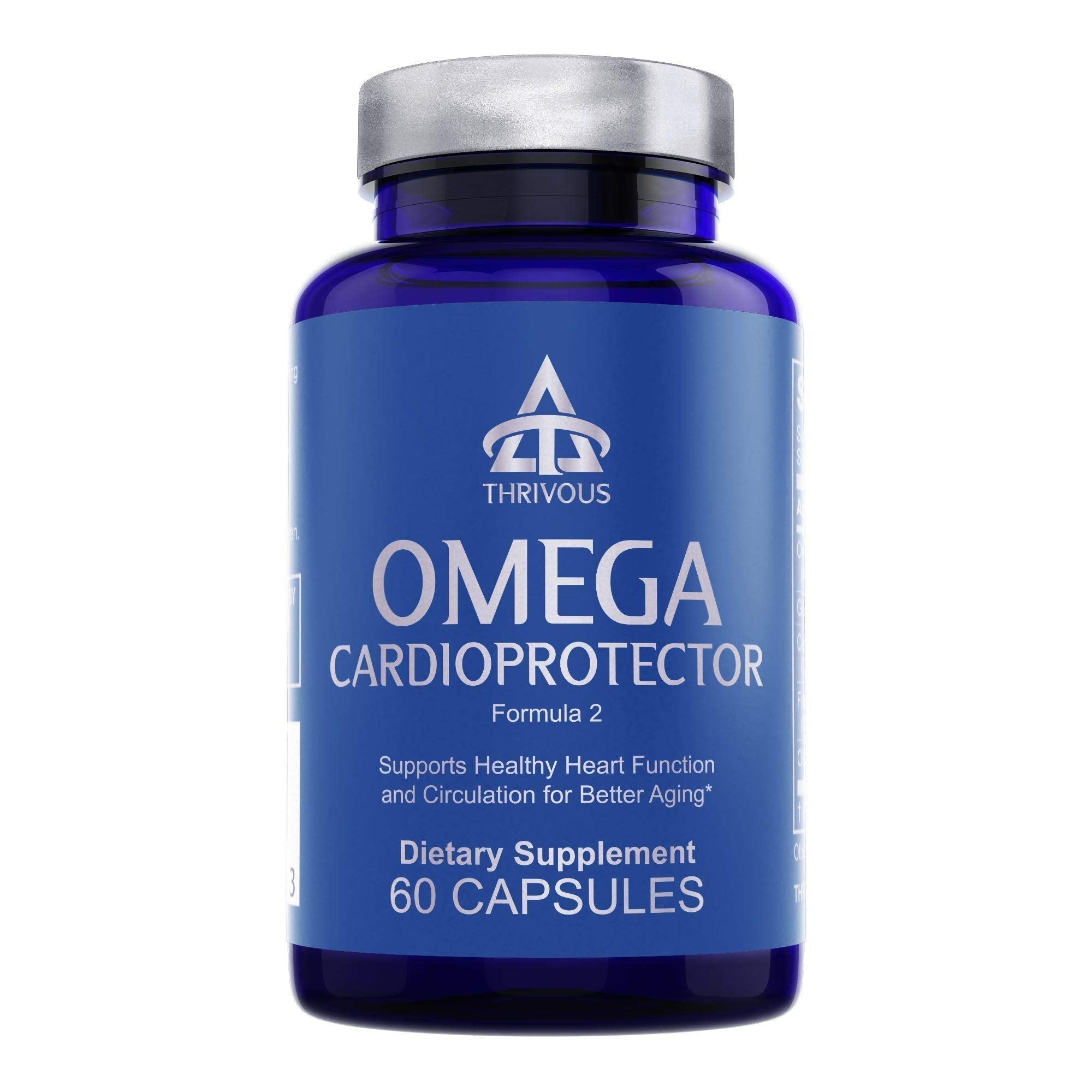 Thrivous Omega Cardioprotector – Advanced Heart & Circulation Support Supplement with AvailOm Omega-3, Garlic, Gotu Kola, Oligopin Pine Bark – 60 Vegan Capsules Thrivous buy supplements canada