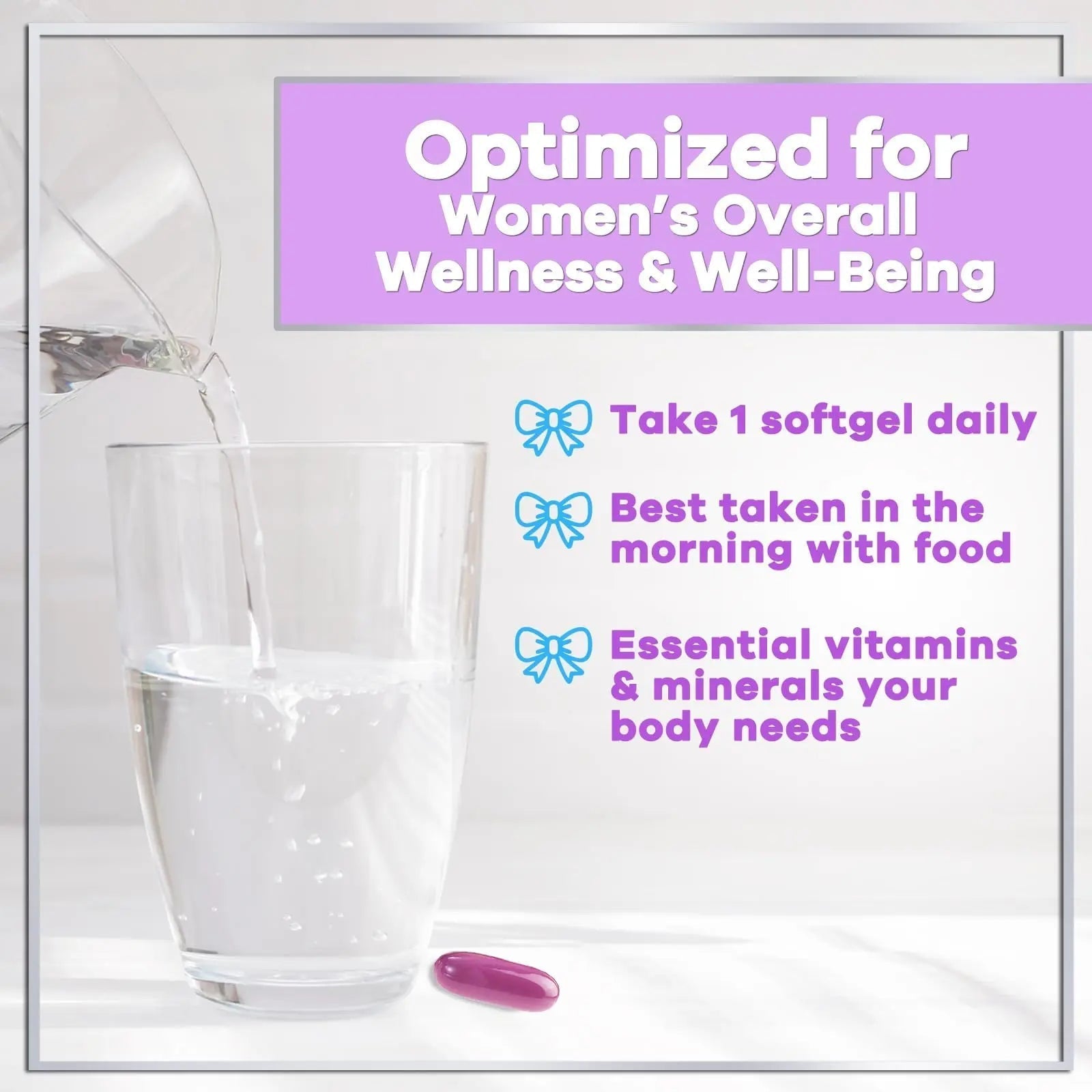 Multivitamin For Women - Complete Daily Woman's Multivitamins with Biotin, Calcium, Folic Acid, Iron, Zinc, Vitamin A, C, D, E & B Vitamins Hello Lovely! buy supplements canada