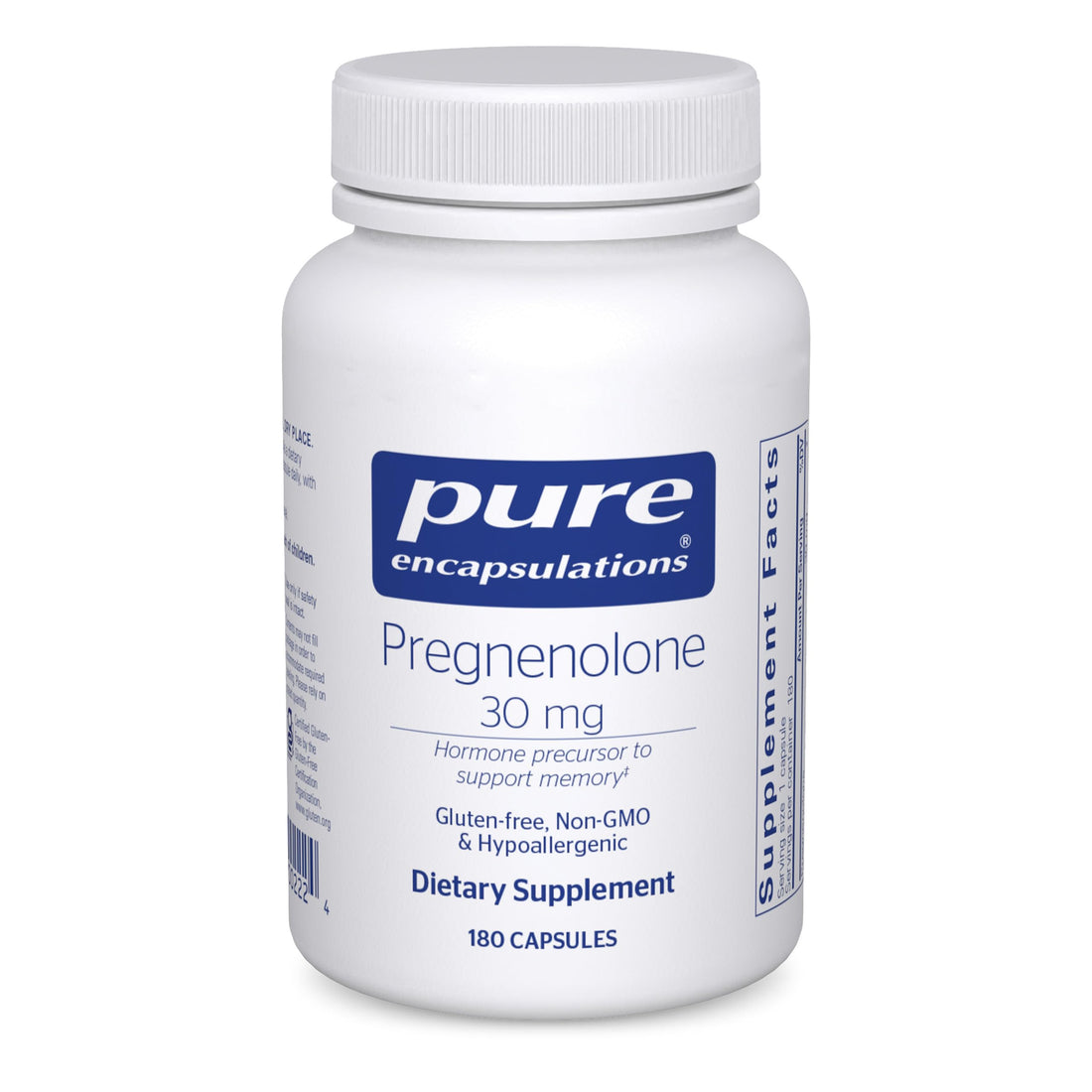 Pure Encapsulations Pregnenolone - 30 mg - Hormone Support - Memory Support - Gluten Free & Vegan - 180 Capsules Pure Encapsulations buy supplements canada