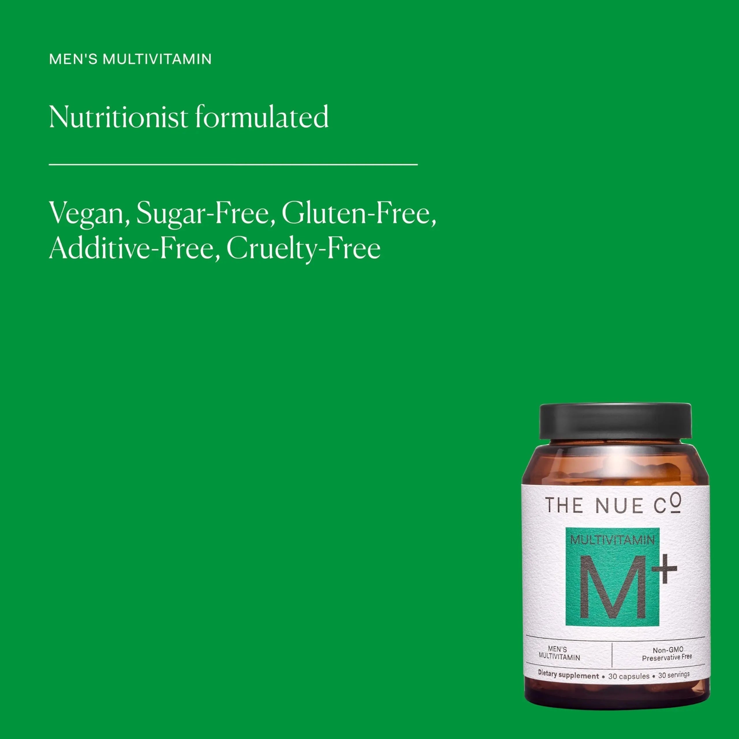 The Nue Co. Men's MULTIVITAMIN Supplement, Supports Energy, Immunity, Focus, Vegan, Gluten Free, 30 Capsules The Nue Co buy supplements canada