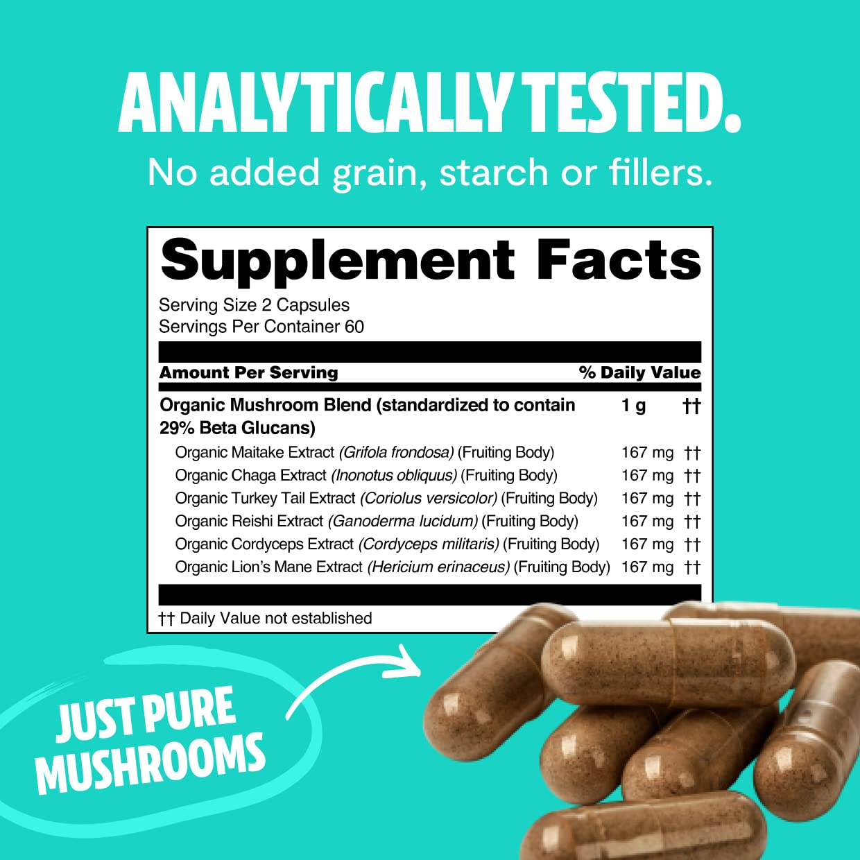 FreshCap Ultimate Mushroom Complex - Lions Mane, Reishi, Cordyceps, Chaga, Turkey Tail FreshCap Mushrooms buy supplements canada