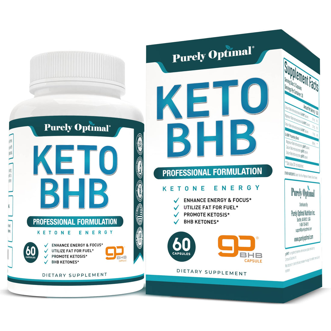 Purely Optimal Keto BHB Exogenous Ketones Supplement - Keto Diet Pills for Ketosis Purely Optimal buy supplements canada