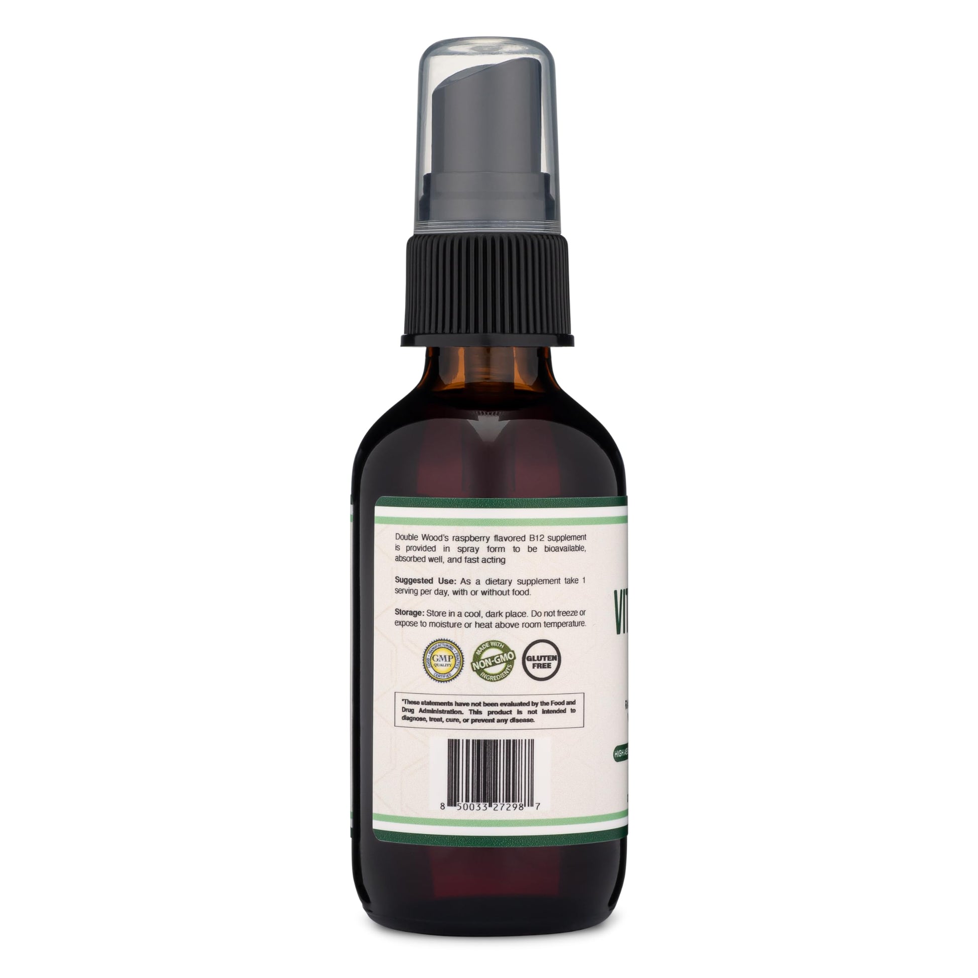 Vitamin B12 Sublingual Spray (2 Spray Dose of Vitamin 12 1000mcg, 3 Spray Serving Size Double Wood Supplements buy supplements canada