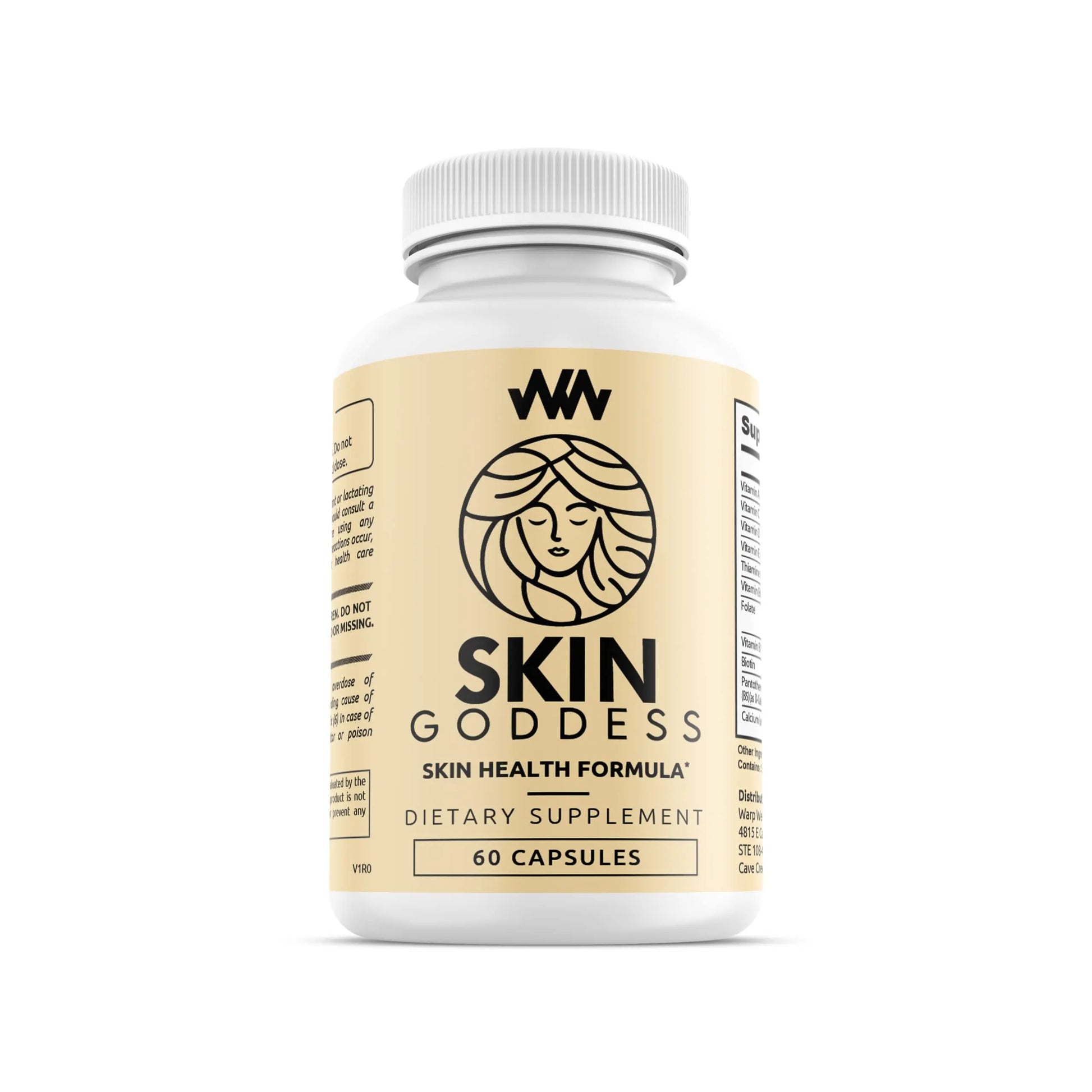 Warped Wellness Womens Skin Health Supplement | Supports Radiant and Youthful Female Complexion | Chinese Peony for Clear Skin and Feminine Glow | Skin Goddess Warped Wellness buy supplements canada