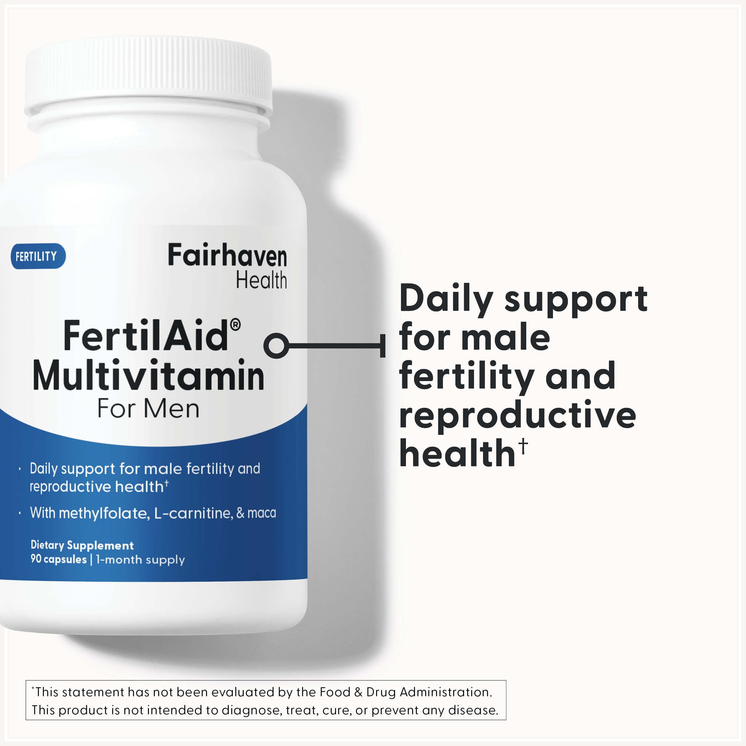 Fairhaven Health FertilAid for Men | Male Fertility Supplement for Count and Motility | Pre-Conception Support with L-Carnitine, CoQ10 Fairhaven Health buy supplements canada