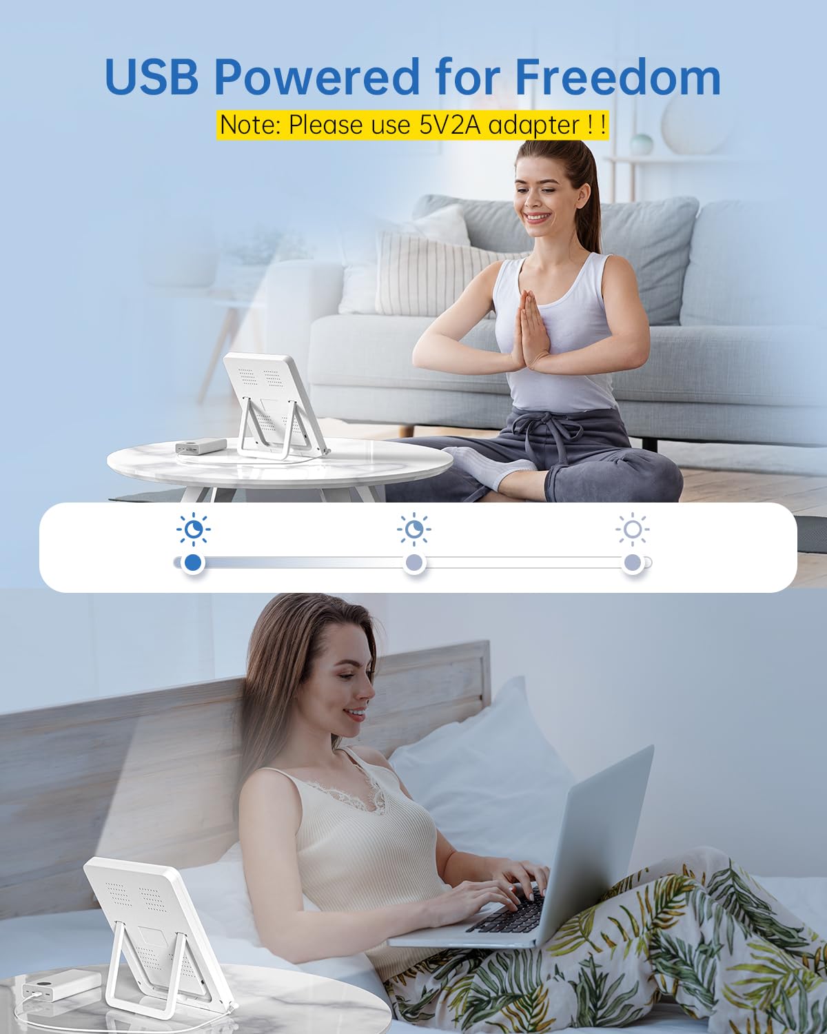 SUXIO Light Therapy Lamp - 10000 Lux Therapy Light, 3 Timing & Mode Happy Lamp SUXIO buy supplements canada