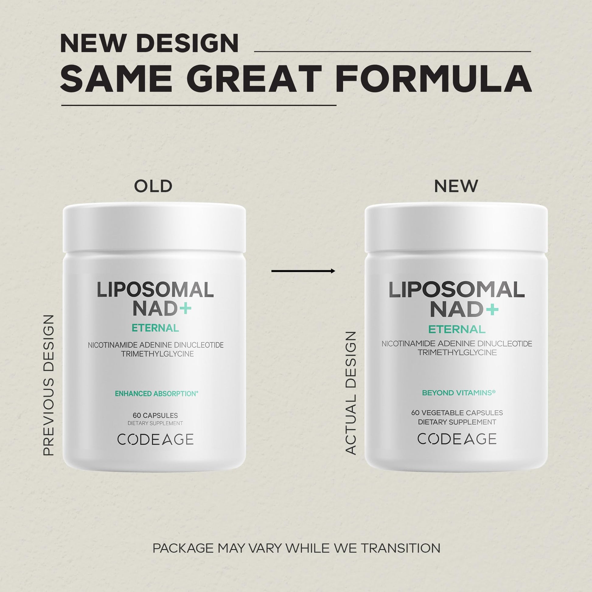 Codeage Liposomal NAD+ Supplement - NAD Nicotinamide Adenine Dinucleotide Coenzyme Pills - 500 mg NAD+ Per Serving & Betaine Anhydrous - Liposomal Delivery - Vegan, Non-GMO, Gluten-Free - 60 Capsules Codeage buy supplements canada