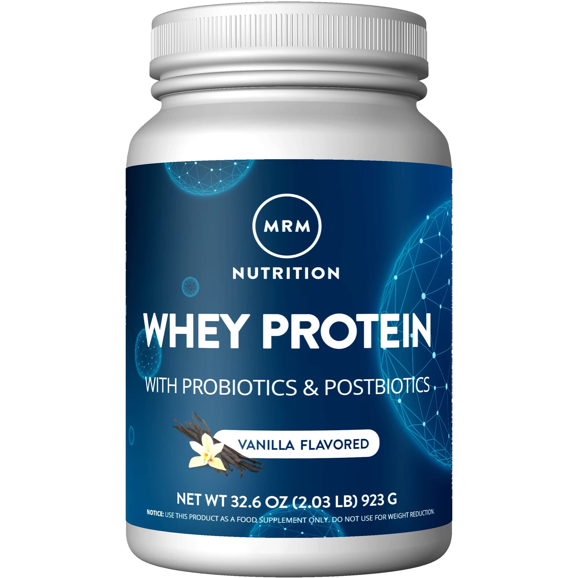 MRM Nutrition Whey Protein | Vanilla Flavored |18g Protein | with 2 Billion probiotics MRM buy supplements canada