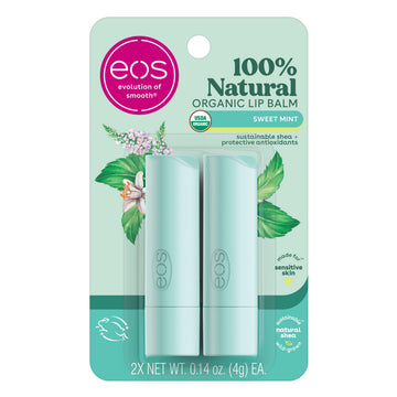 eos 100% Natural & Organic Lip Balm Sticks - Sweet Mint, All Natural Lip Balm, All-Day Moisture eos buy supplements canada