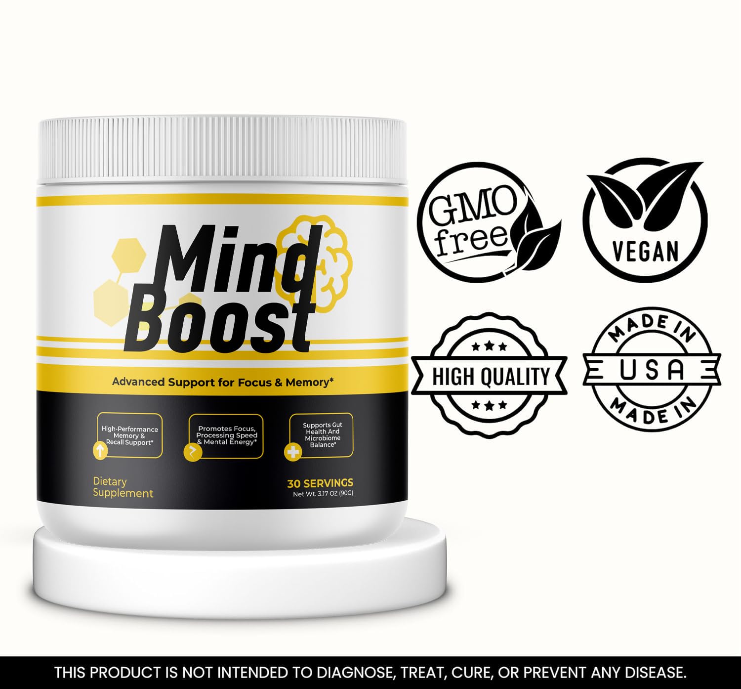 MindBoost Powder - Official Mind Boost Day Supplement, Advanced Nootropic, Premium Formula, Natural Vitamins for Wellness - 1 Bottle for 1 Month VIVALIS buy supplements canada