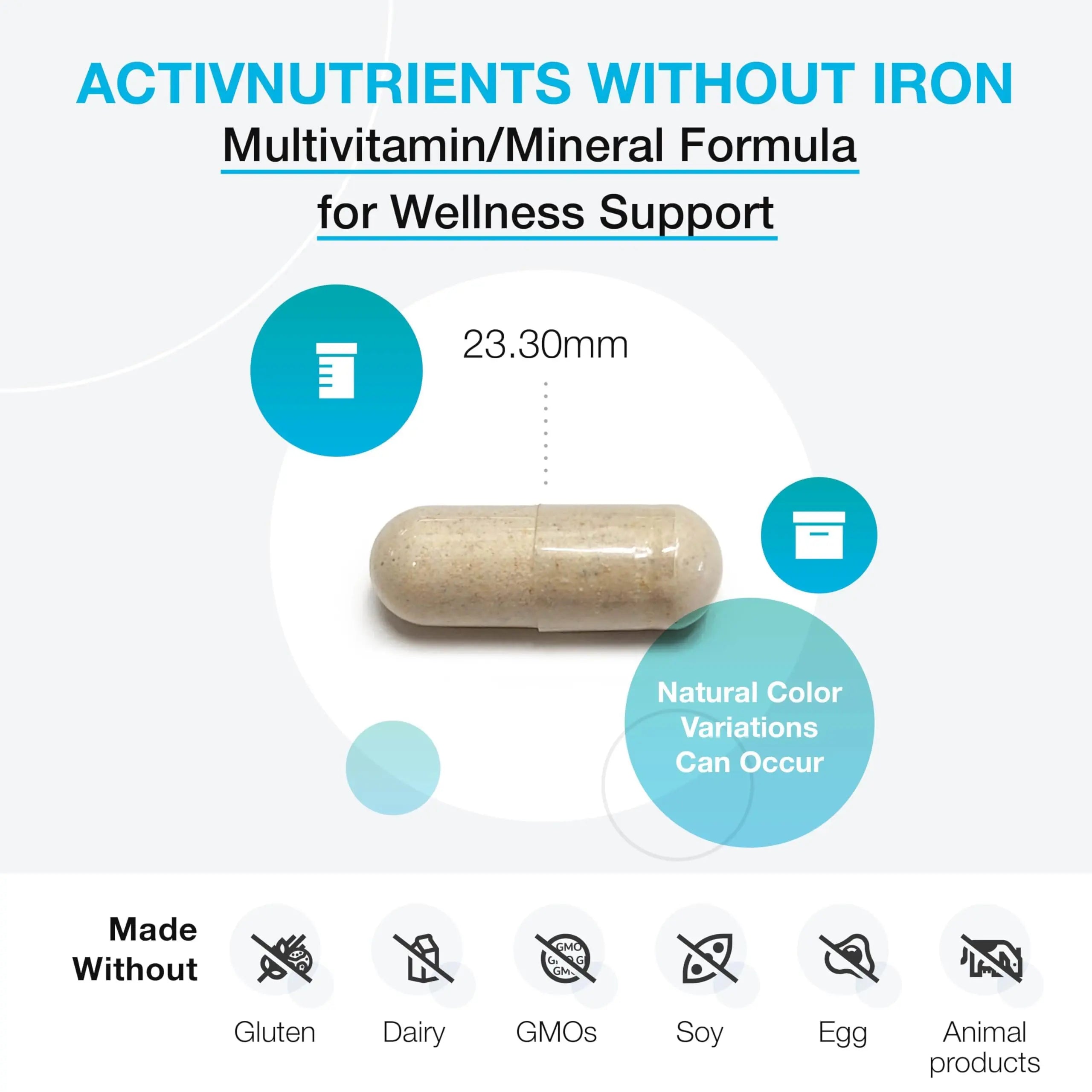 XYMOGEN ActivNutrients Without Iron - Multivitamin Multimineral for Wellness, Immune, Energy and Mood Support XYMOGEN buy supplements canada