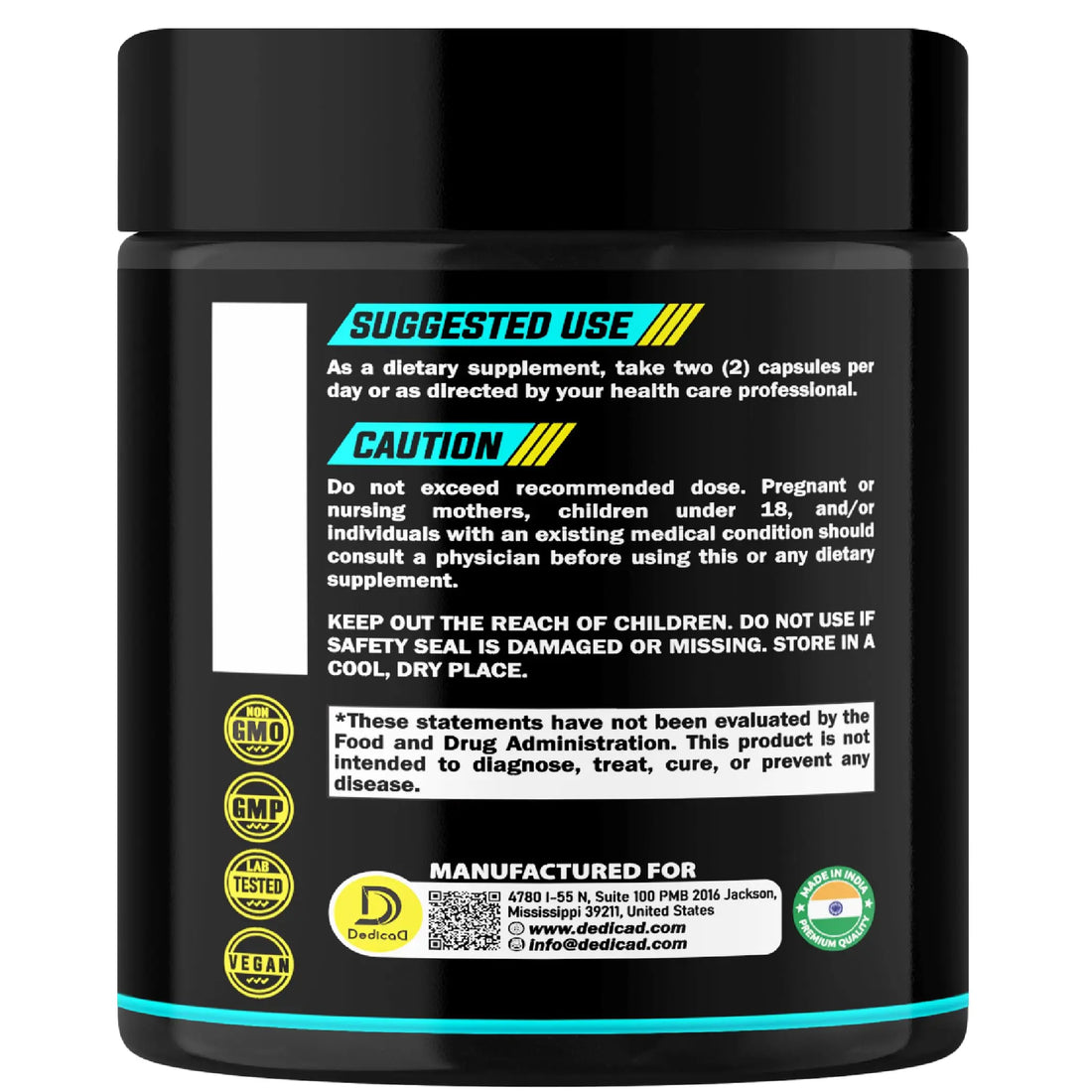 DEDICAD 500Mg Lactoferrin Supplement - 120 Capsules for 2-Month Supply DEDICAD buy supplements canada
