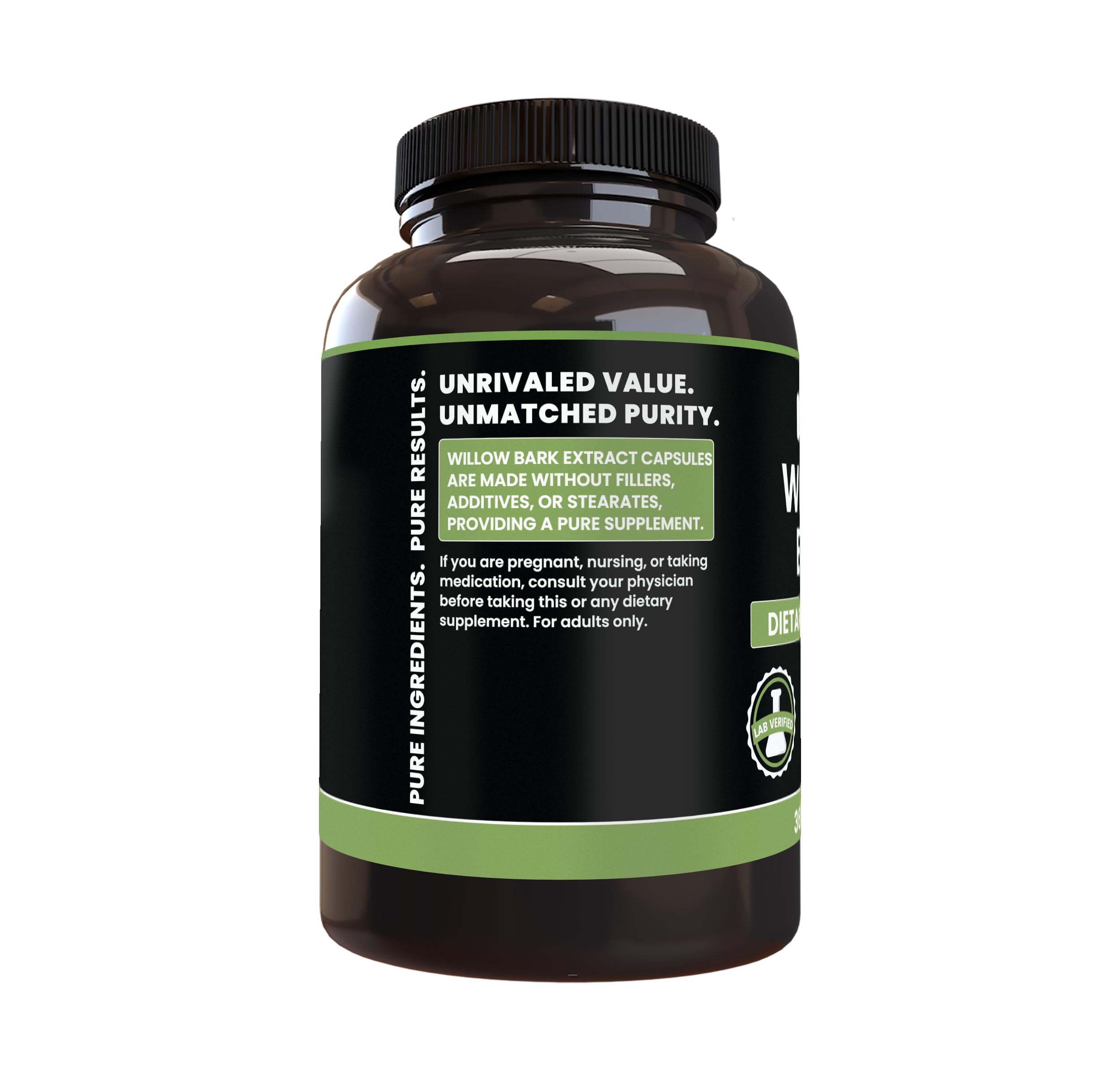 PURE ORIGINAL INGREDIENTS Willow Bark Extract (365 Capsules) No Magnesium Or Rice Fillers, Always Pure, Lab Verified PURE ORIGINAL INGREDIENTS buy supplements canada