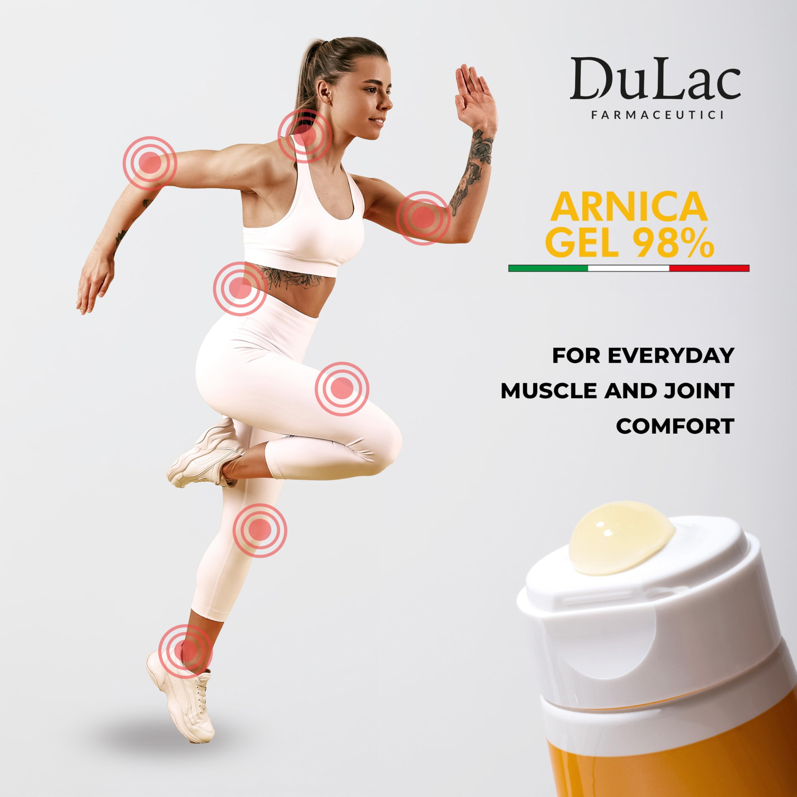 Dulac Arnica Body Massage Gel – Water-Based Cosmetic Massage Gel with Arnica Montana, Fast-Absorbing Lightweight Texture, Non-Greasy Feel, Dermatologically Tested, 1.7 Fl Oz DULÀC FARMACEUTICI 1982 buy supplements canada